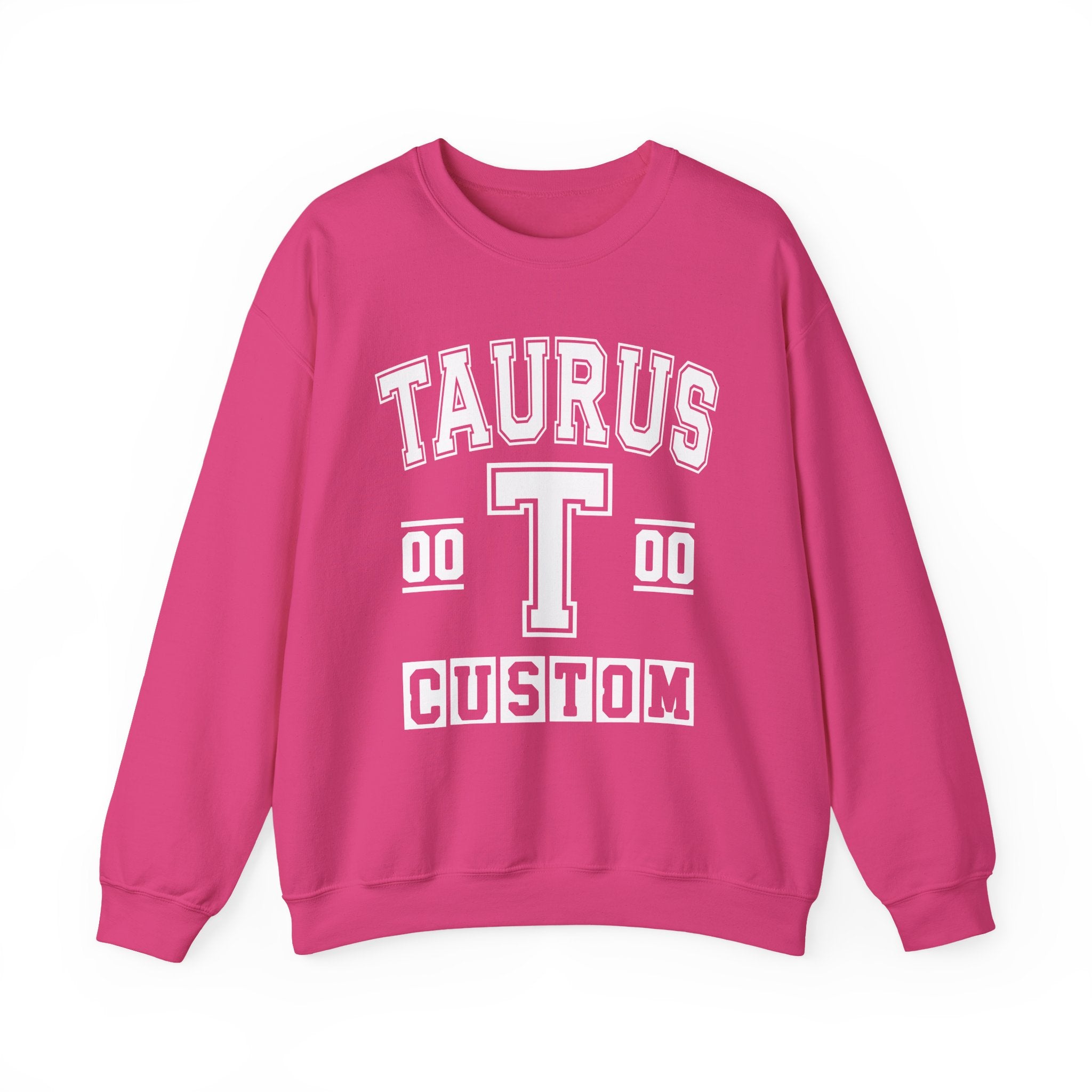 Custom Taurus Varsity Sweatshirt - Customize Birthday Day/Month/Year - Customize Gemini Season/Nation