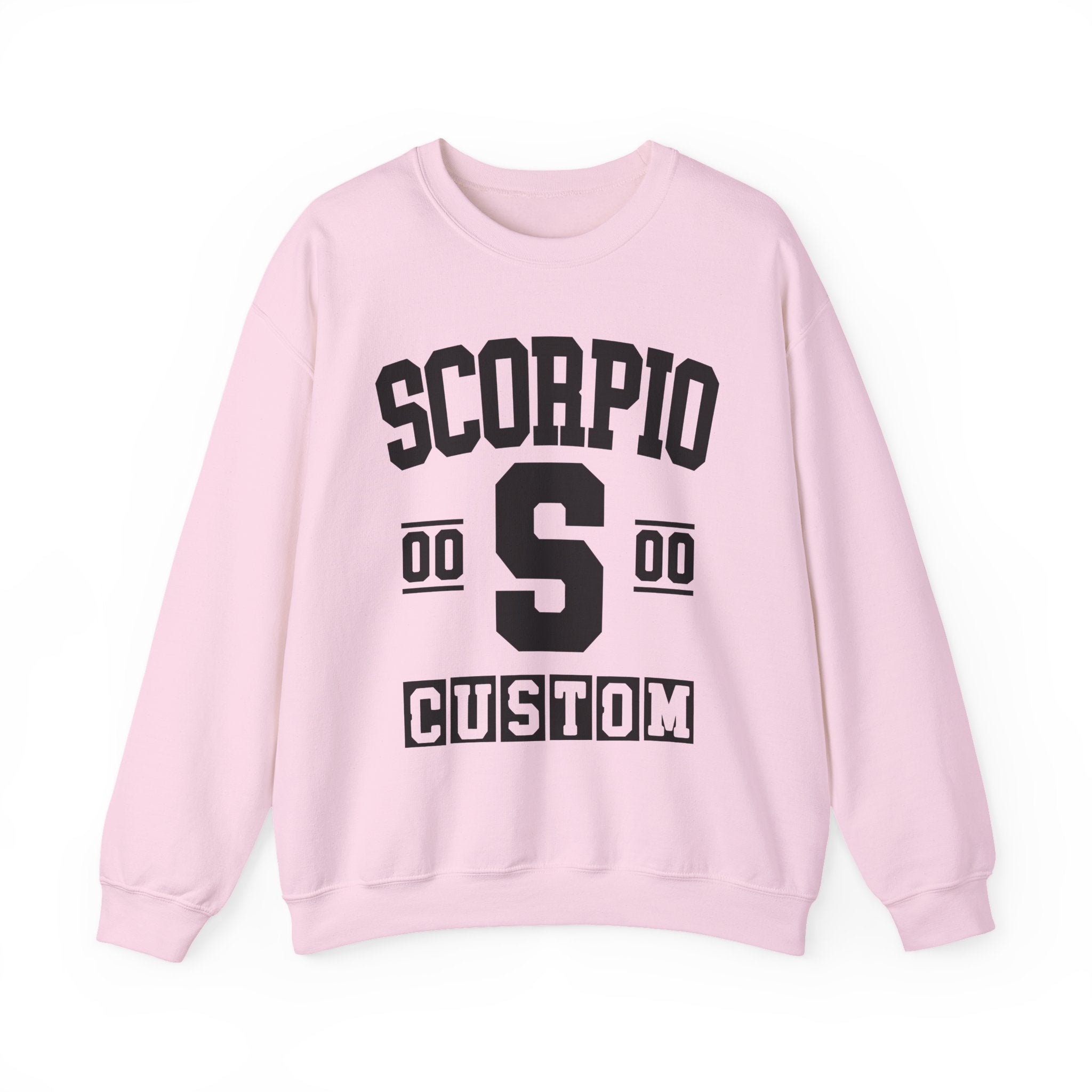 Custom Scorpio Varsity Sweatshirt - Customize Birthday Day/Month/Year - Customize Gemini Season/Nation