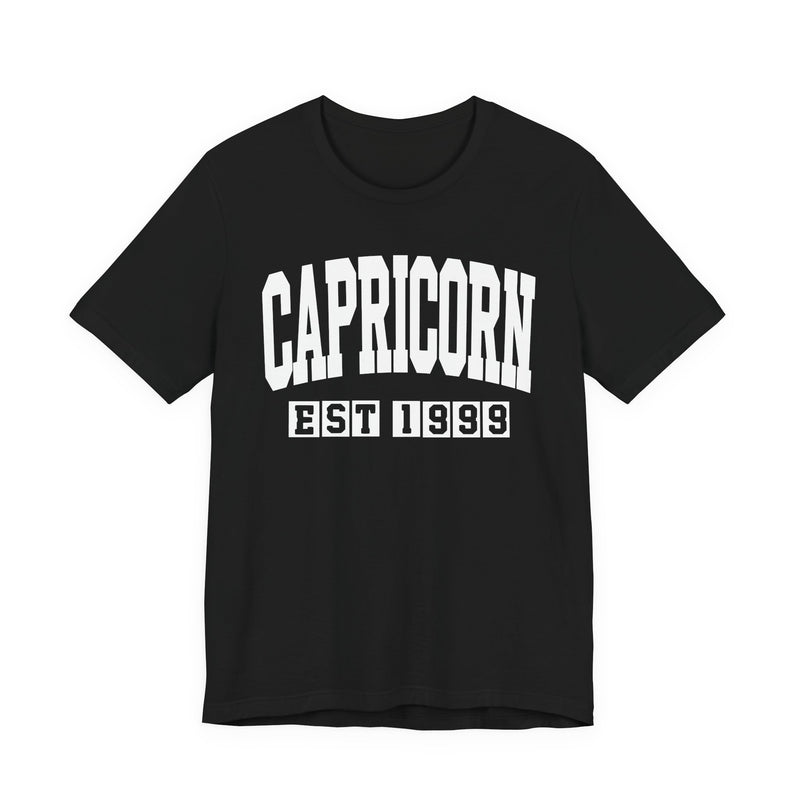 Capricorn EST (YEAR) Personalization — Zodiac Birthday T-Shirt