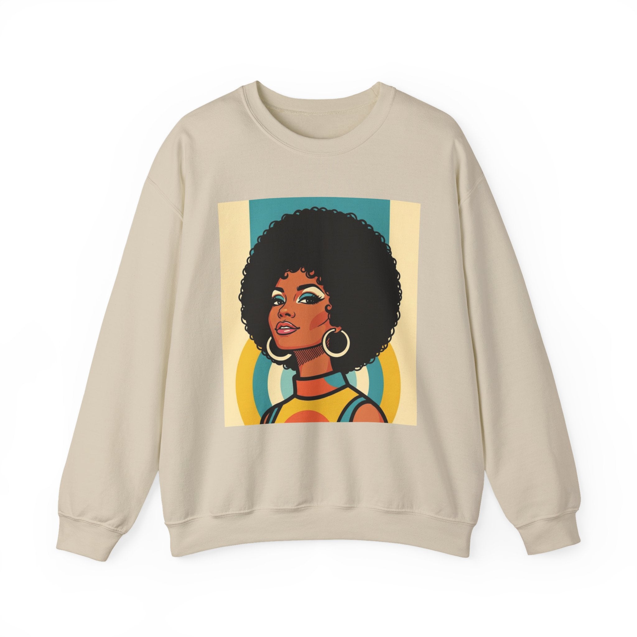 Beautiful Black Woman Portrait - African American Pride Sweatshirt