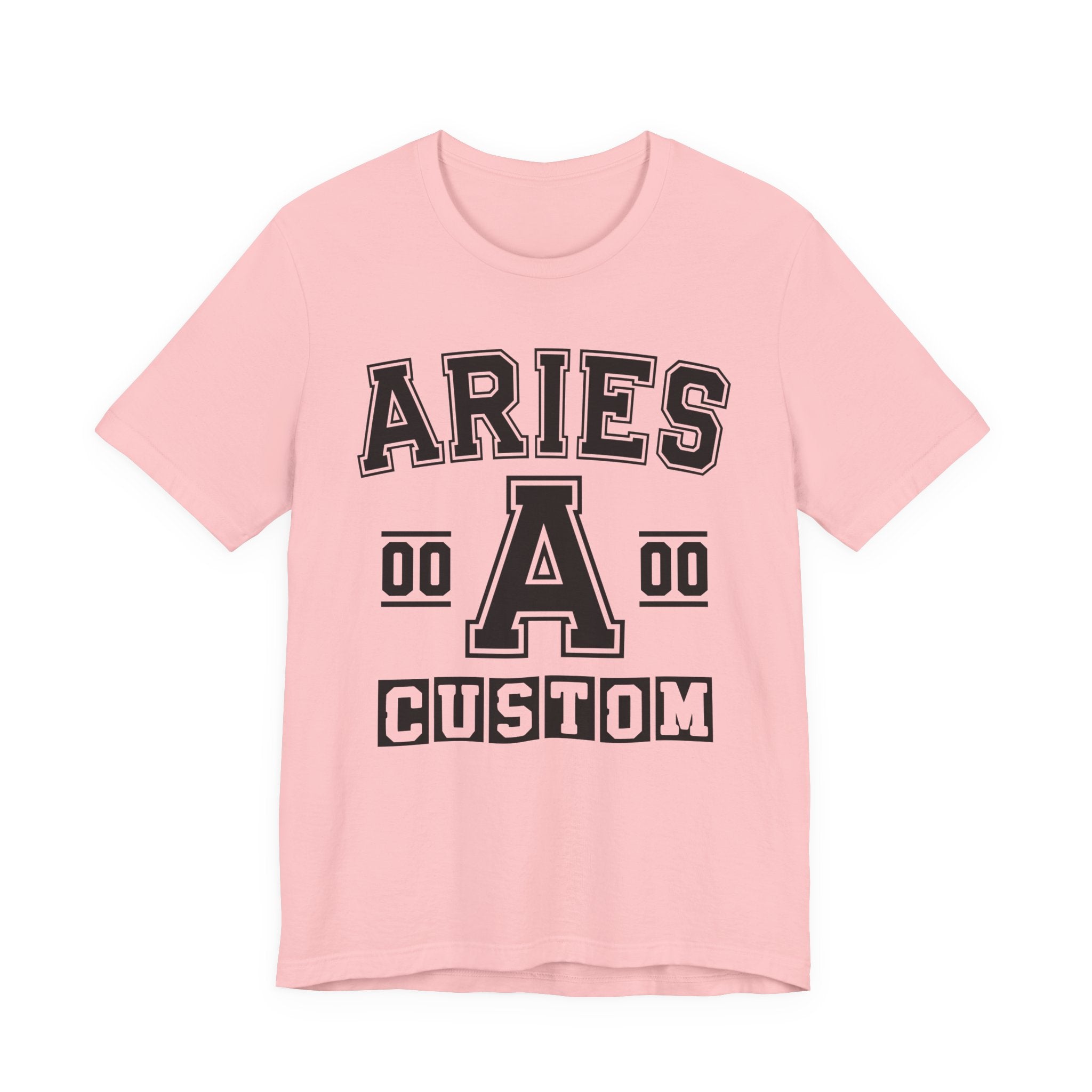 Custom Aries Varsity Tee Shirt — Customize Birthday Day/Month/Year - Customize Season/nation/Society