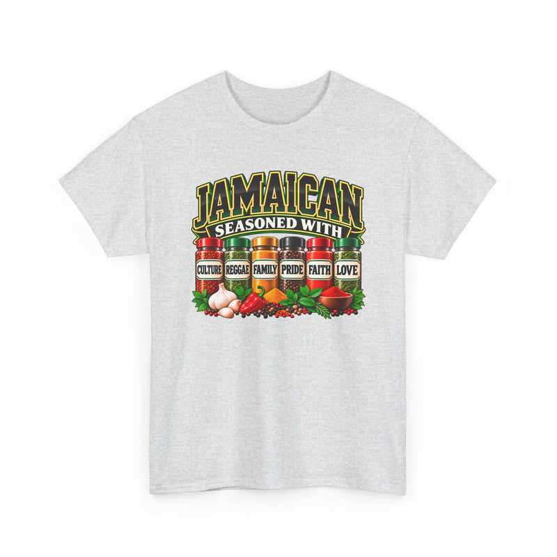Jamaican Seasoned With Culture Reggae Family Pride Faith Love － T-Shirt