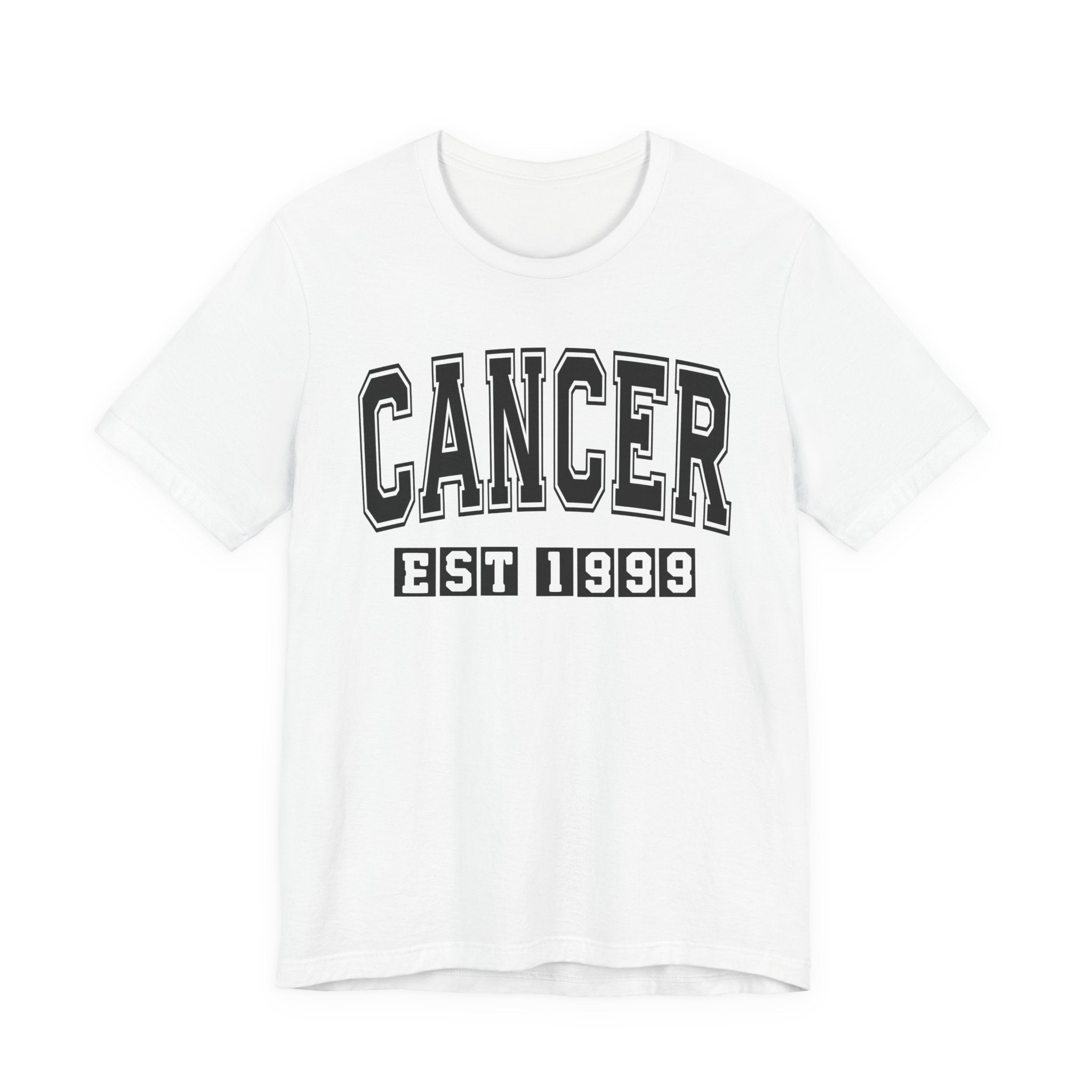 Cancer EST (YEAR) Personalization — Zodiac Birthday Tee Shirt