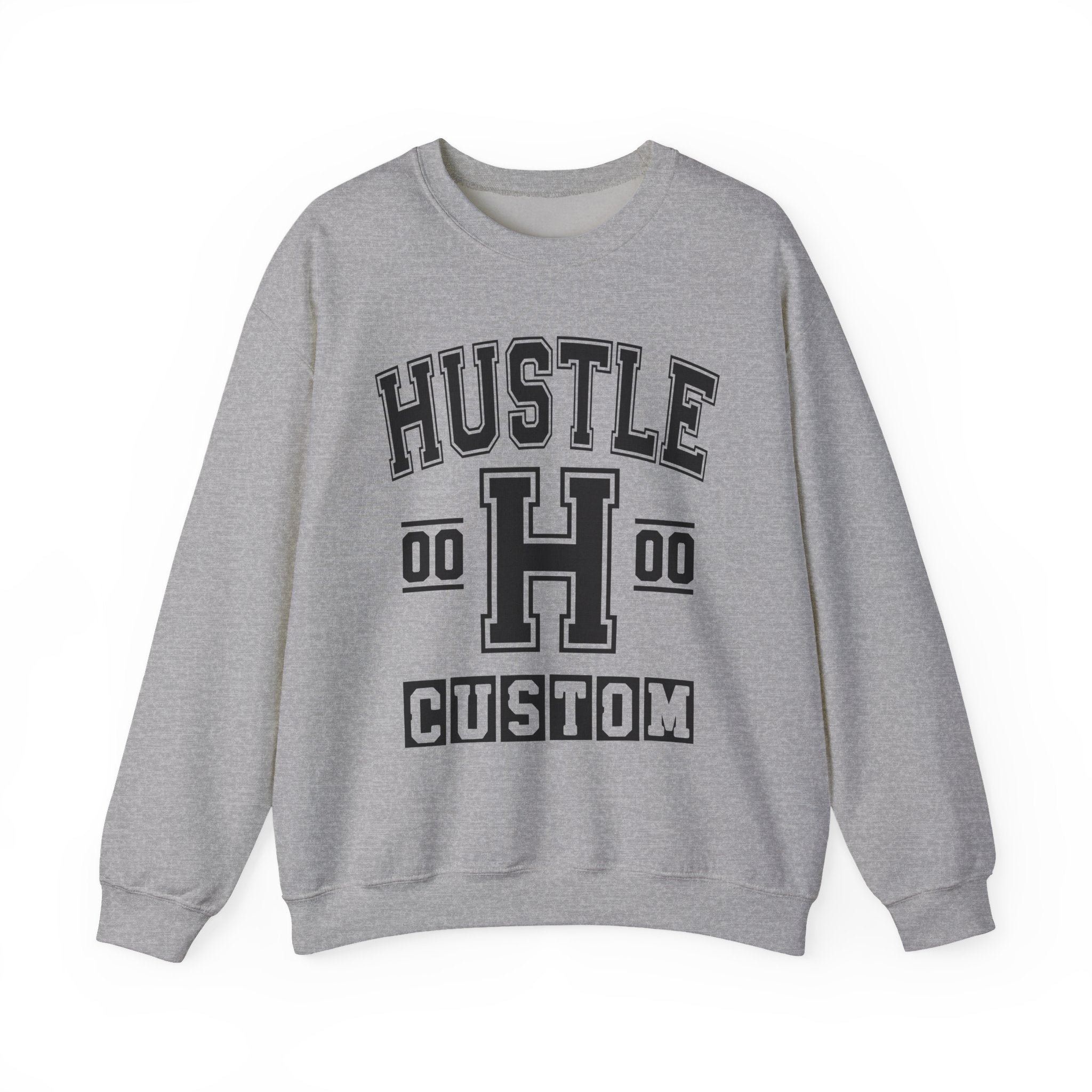 Custom Hustle Varsity Sweatshirt - Customize Birthday Day/Month/Year - Customize Gemini Season/Nation