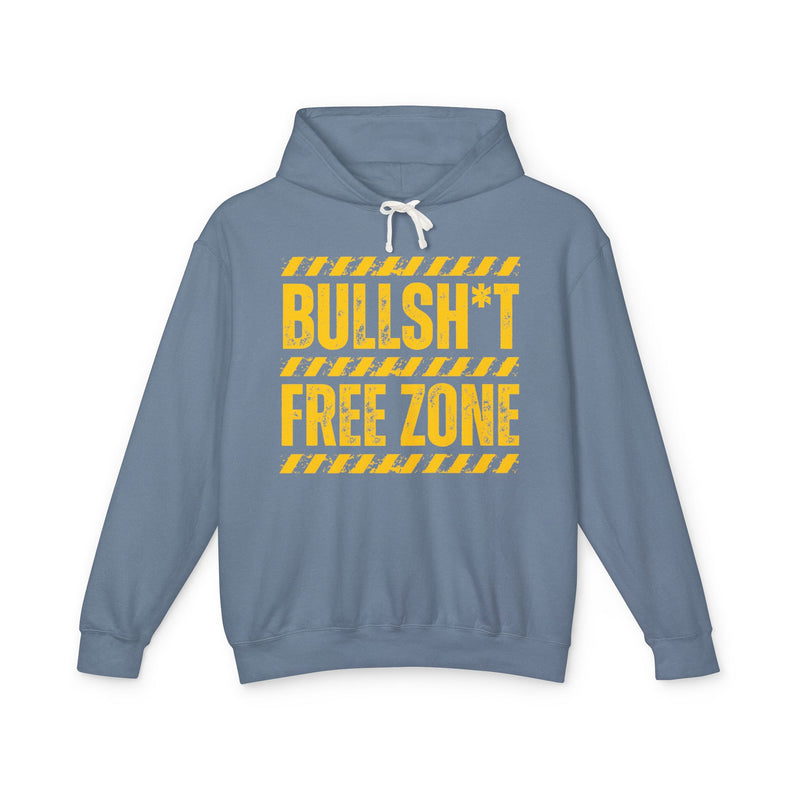 Bullshit Free Zone Hoodie — Funny Boundaries Hoodie