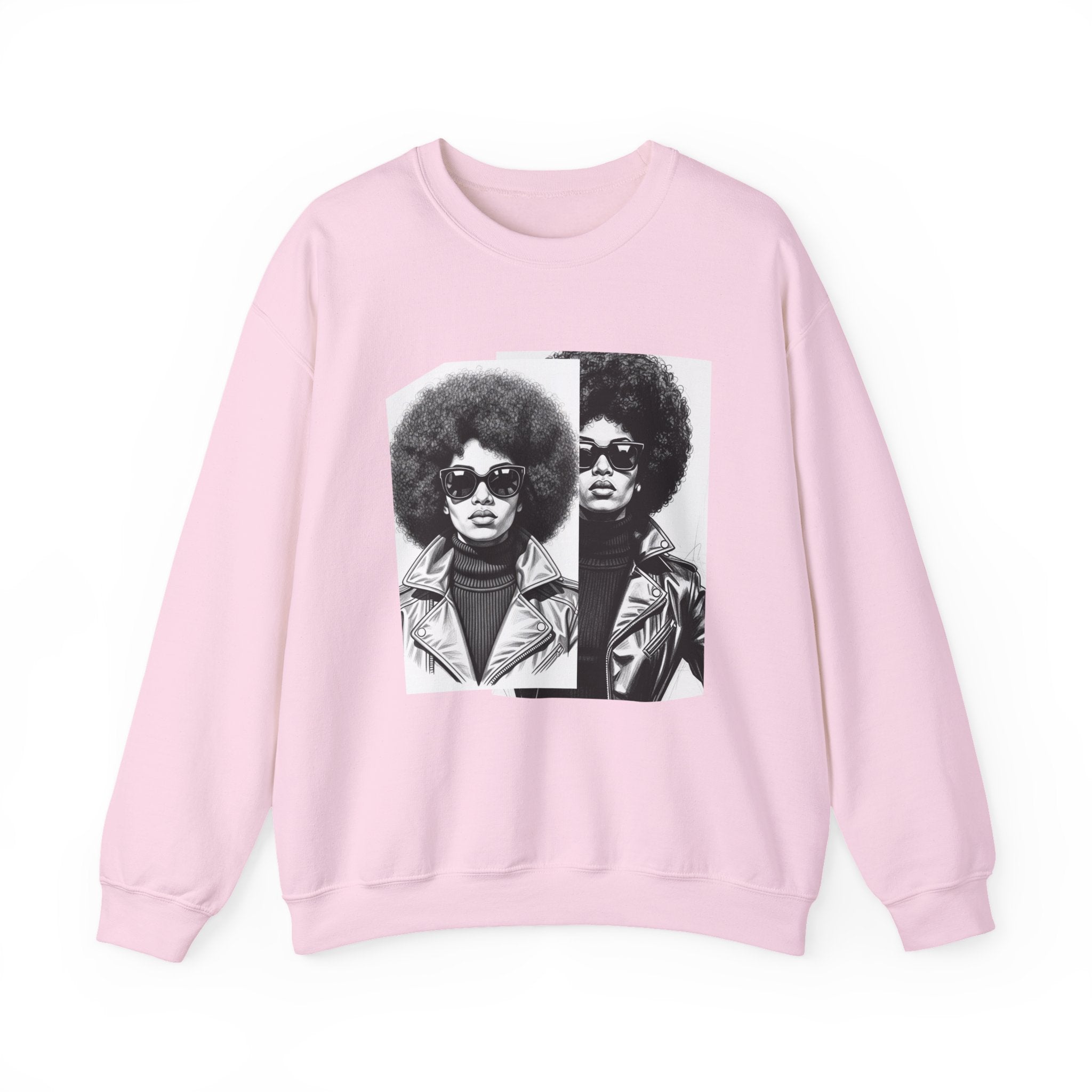 70s Portrait Of Black Woman - African American Woman Pride Sweatshirt