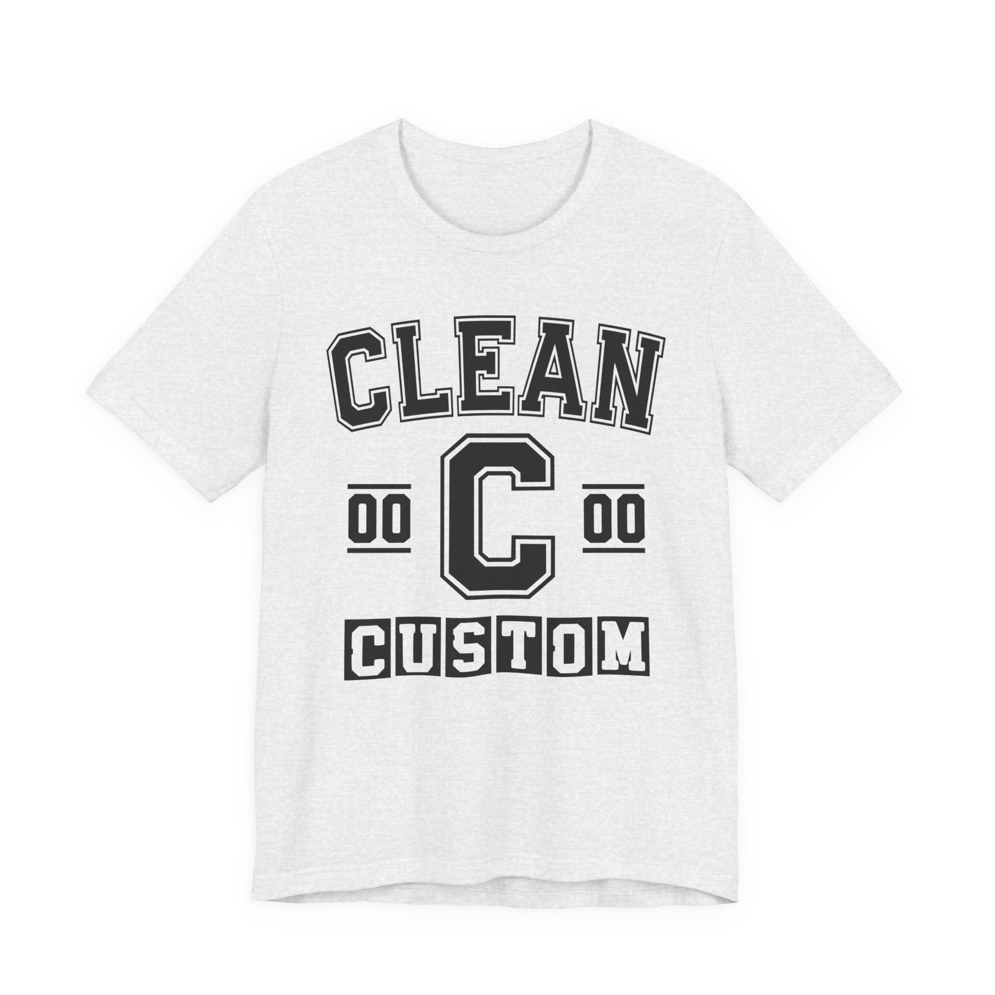 Custom Clean Varsity Tee Shirt — Customize Birthday Day/Month/Year - Customize Season/nation/Society