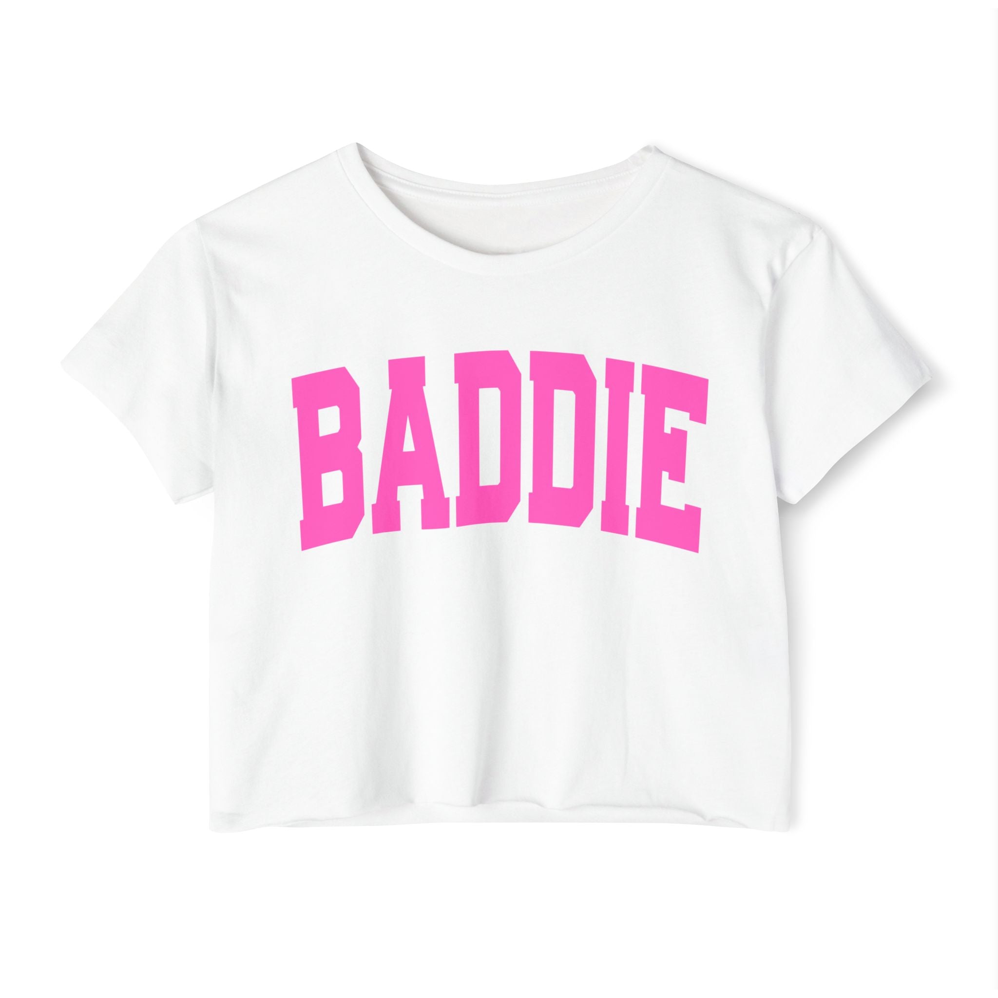 Baddie And Petty Crop Top — Women's Festival Graphic T-Shirt