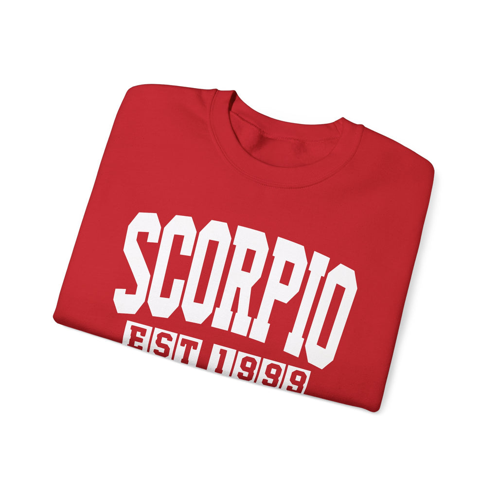 Scorpio (EST YEAR) Personalization — Zodiac Graphic Sweatshirt