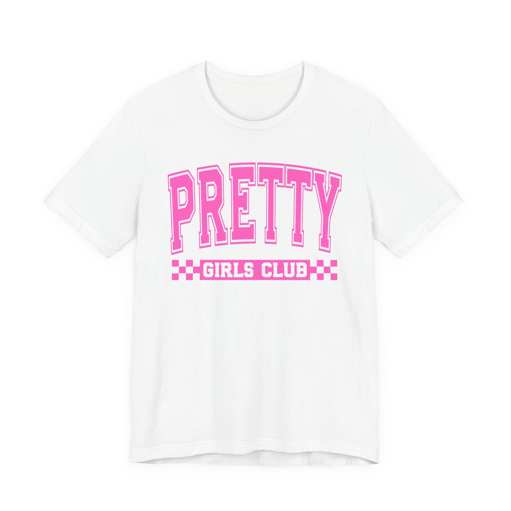 Pretty Girls Club - Pink Varsity Statement T-Shirt