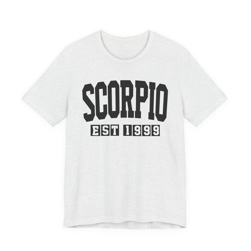 Scorpio EST (YEAR) Personalization — Zodiac Birthday T-Shirt