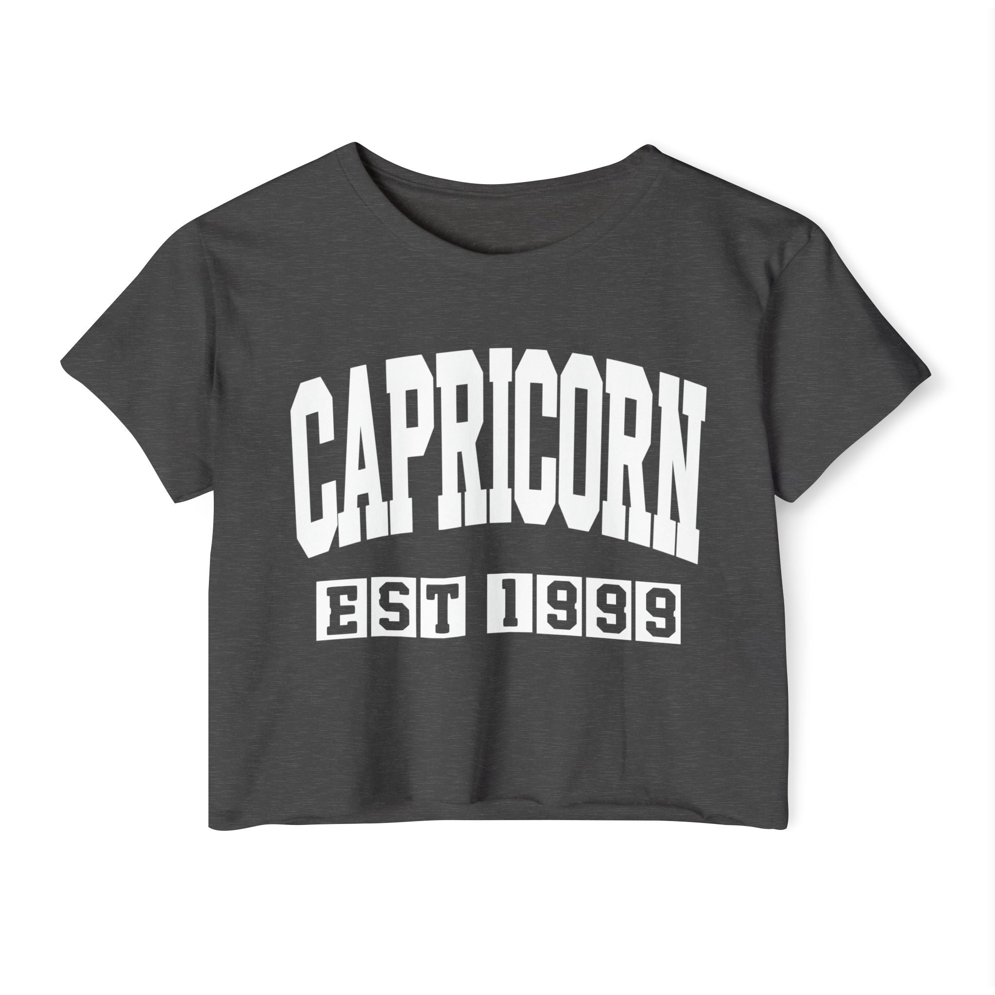 Capricorn EST (YEAR) Personalization -  Crop Top