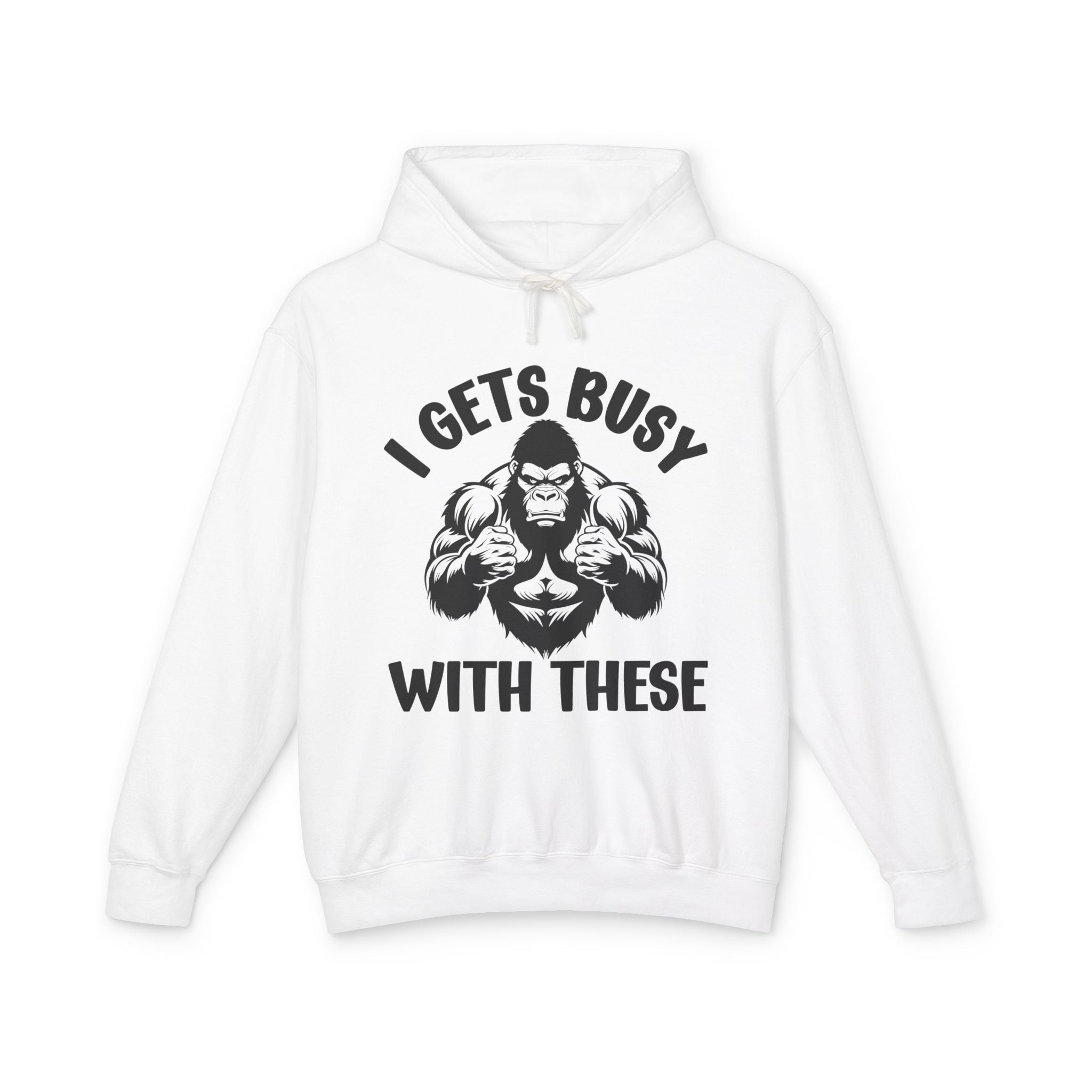 I Gets Busy With These - Funny Boxing MMA Fighter Hoodie