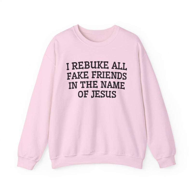 I Rebuke All Fake Friends In The Name of Jesus — Sweatshirt