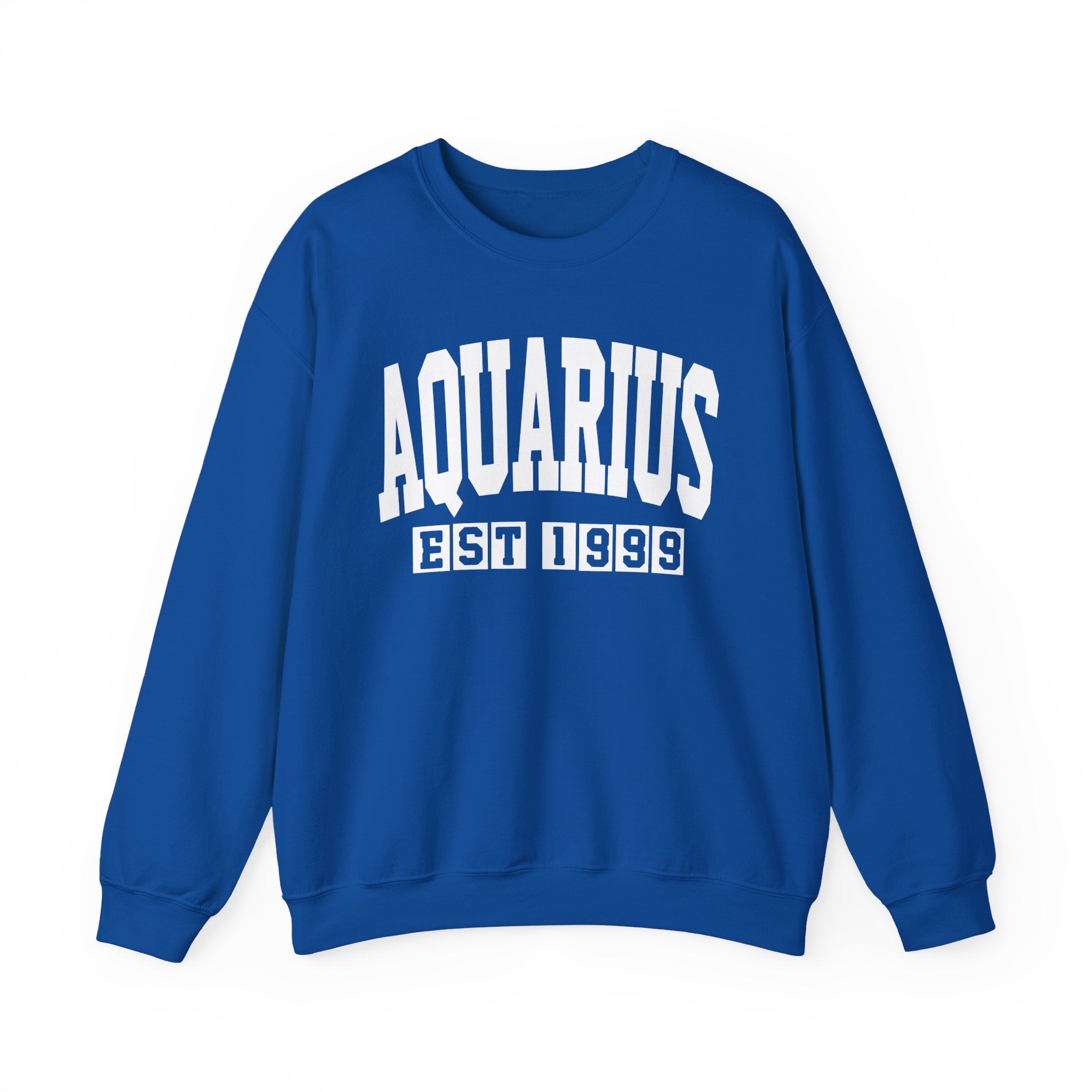 Aquarius (EST YEAR) Personalization — Zodiac Graphic Sweatshirt