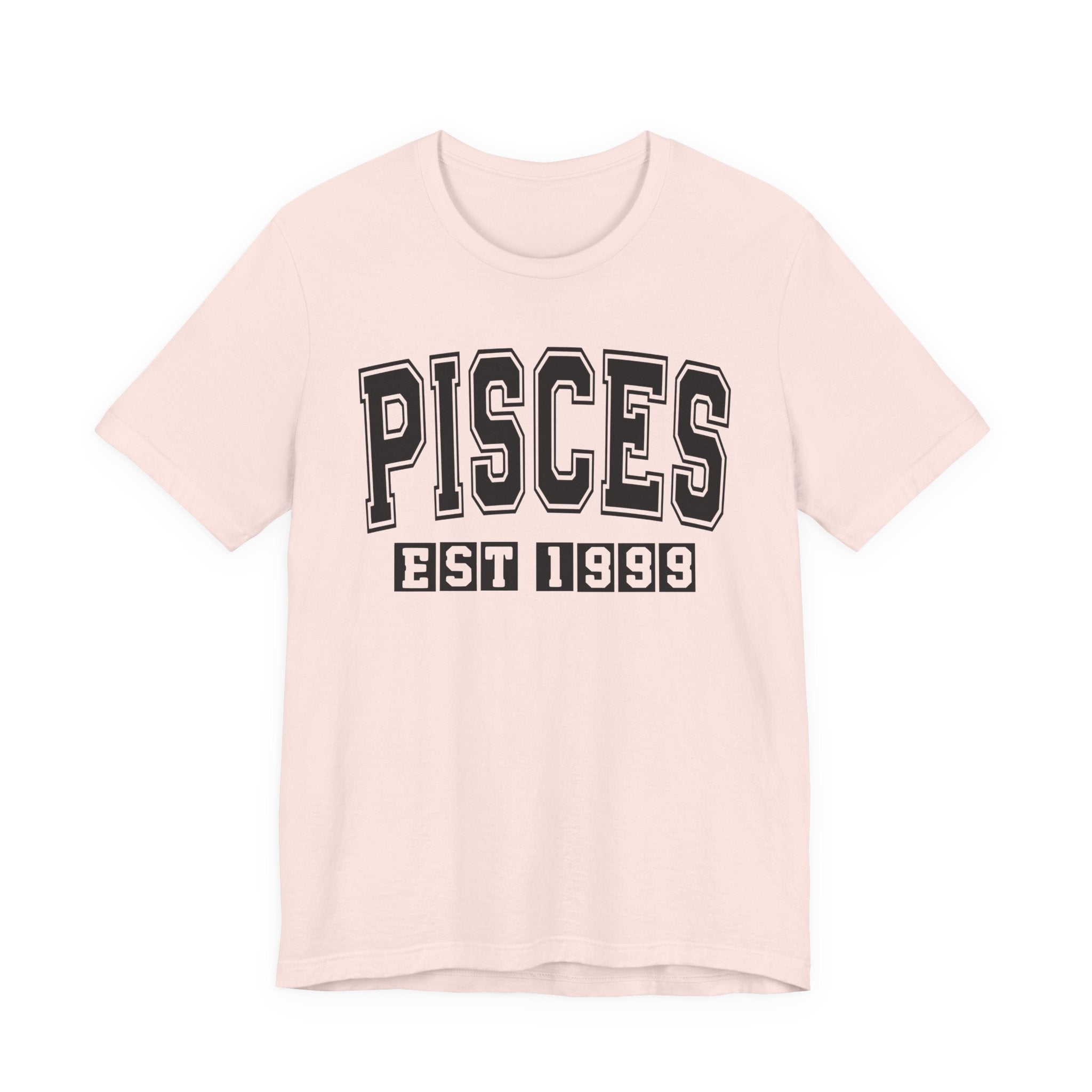 Pisces EST (YEAR) Personalization — Zodiac Birthday Tee Shirt