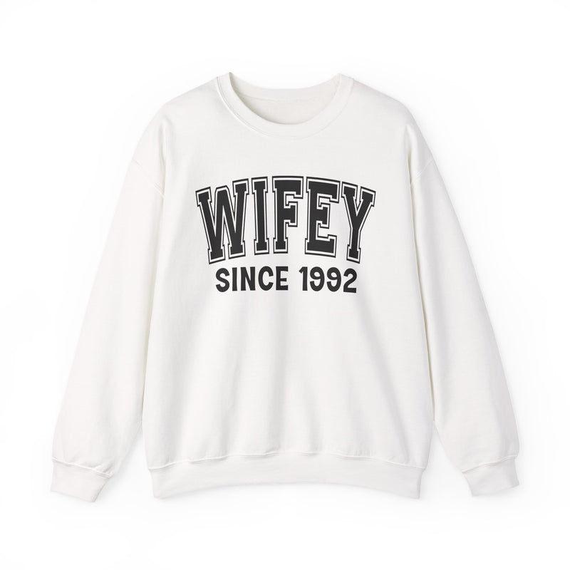 Wifey Personalization Sweatshirt — Add Your Special "Since Date"