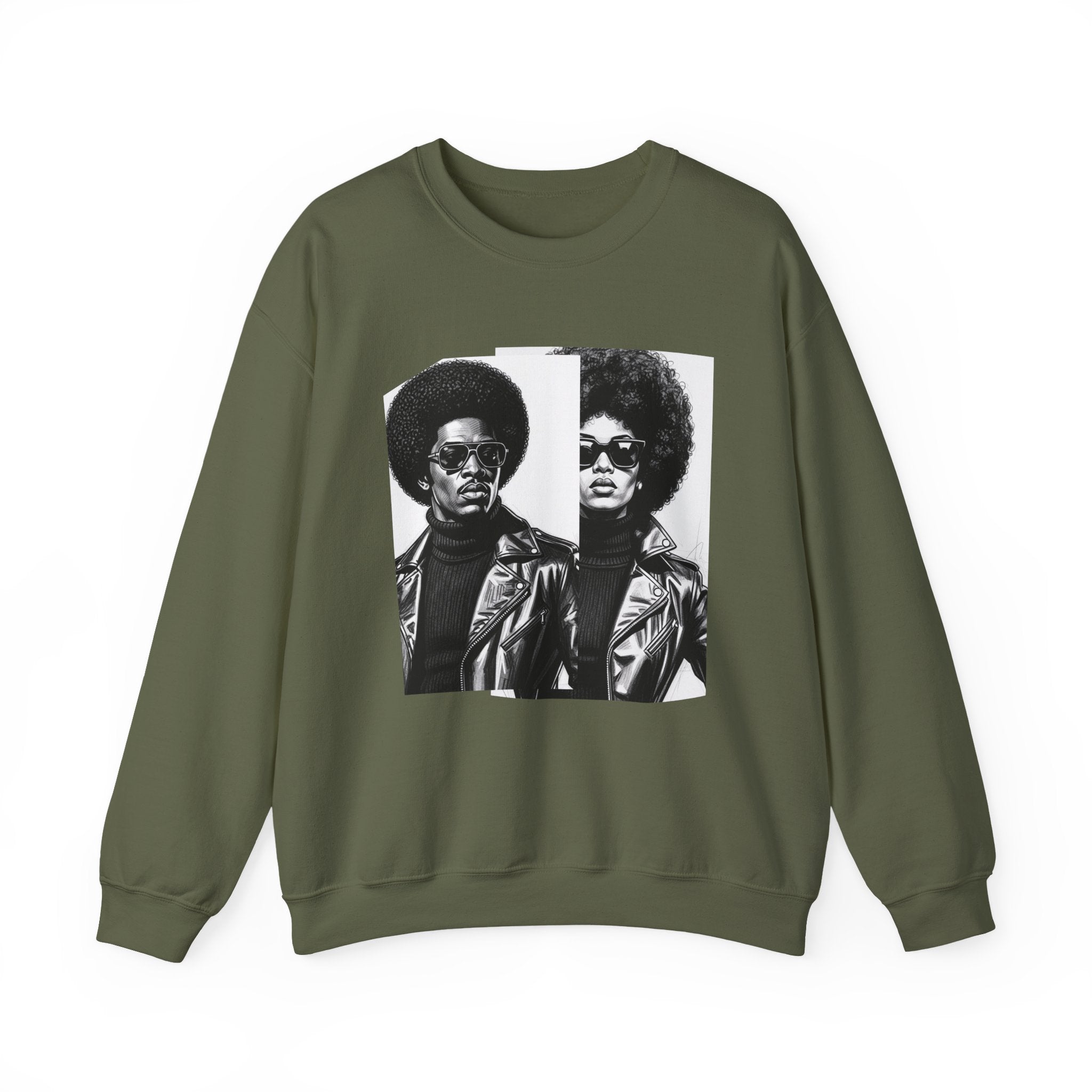 70s Portrait Of Black Couple - African American Pride Sweatshirt