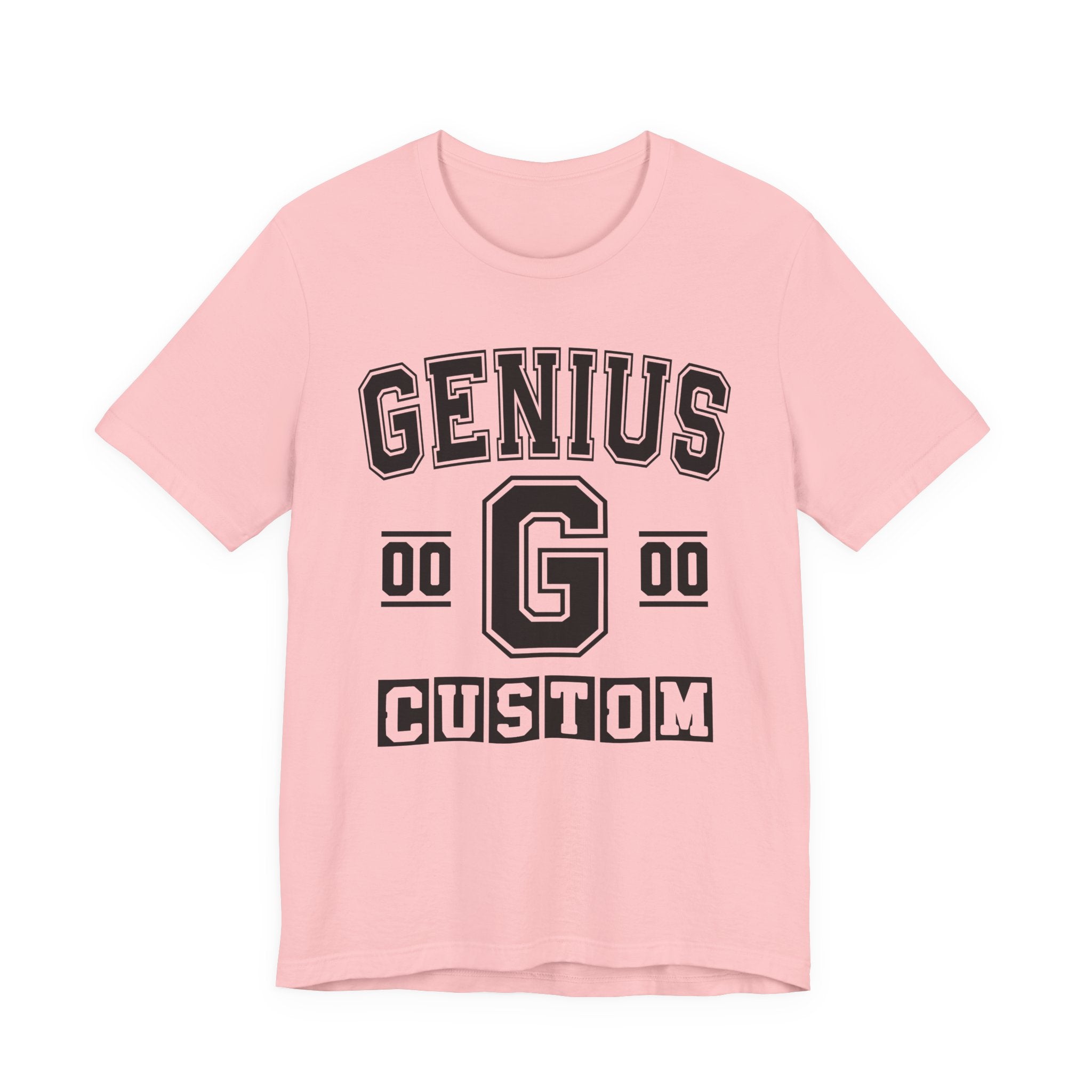 Custom Genius Varsity T-Shirt — Customize Birthday Day/Month/Year — Customize Season/nation/Society