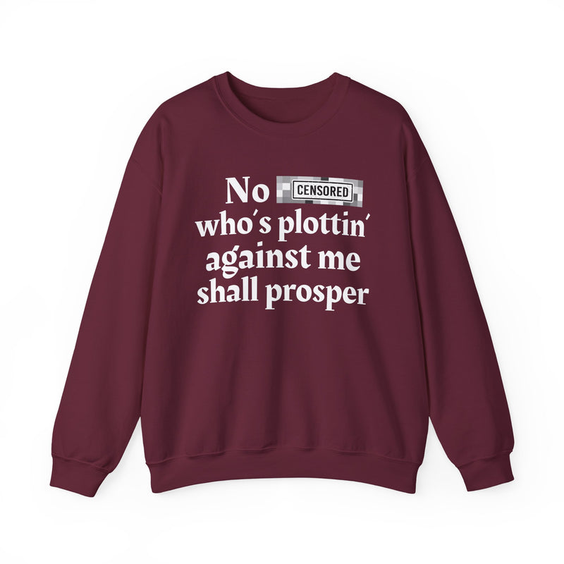 No Bitch Who's Plottin' Against Me Shall Prosper — Sweatshirt