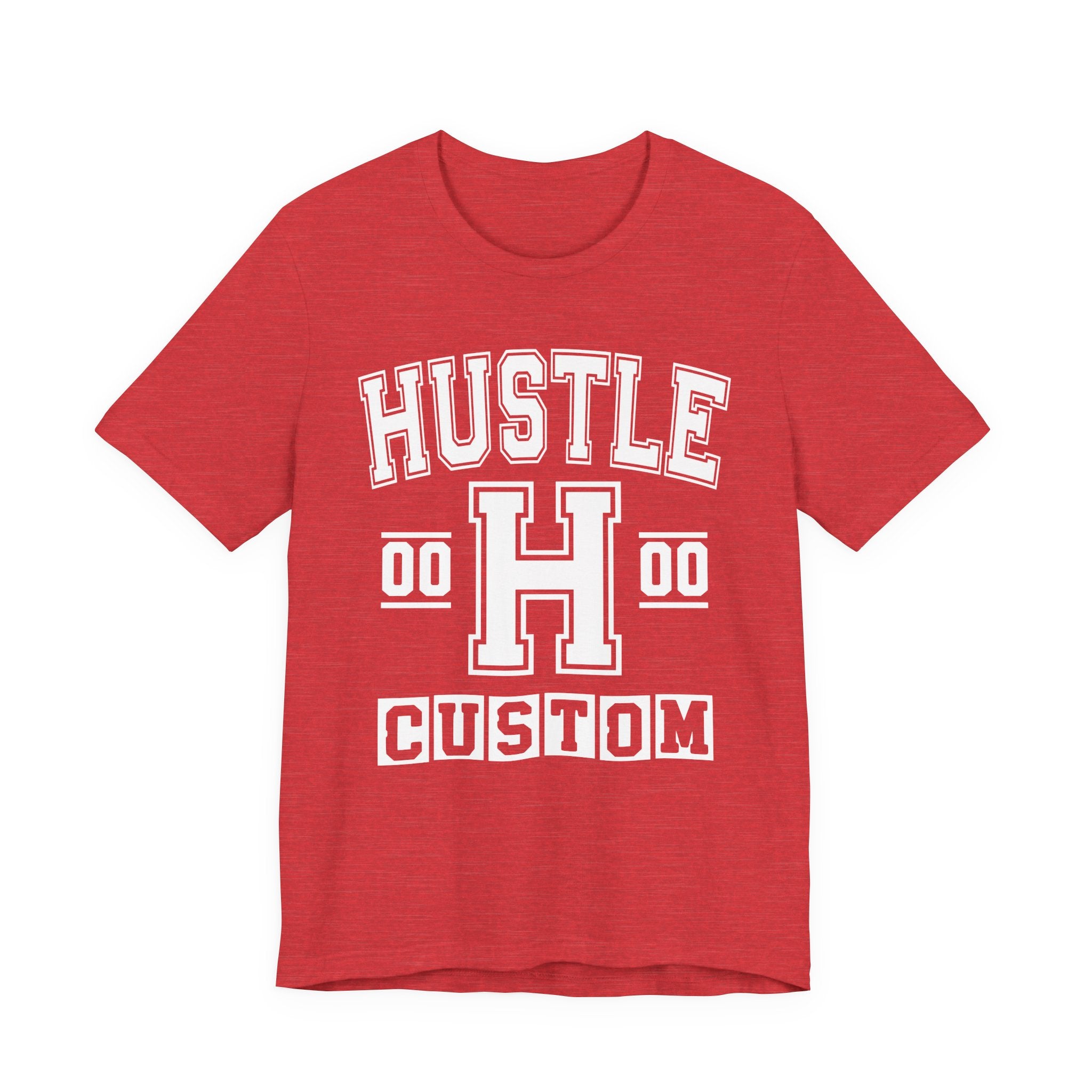 Custom Hustle Varsity Tee Shirt — Customize Birthday Day/Month/Year - Customize Season/nation/Society