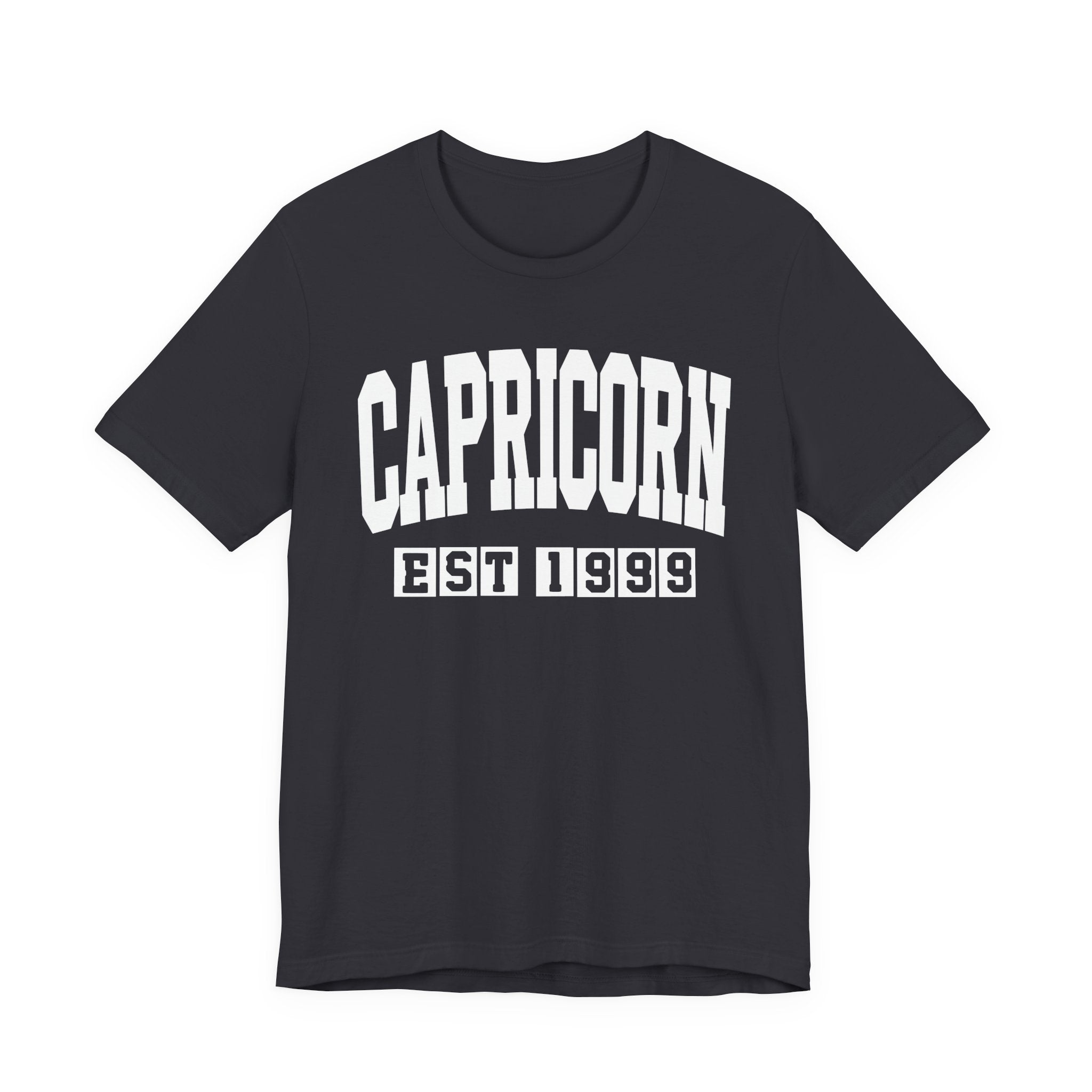 Capricorn EST (YEAR) Personalization — Zodiac Birthday Tee Shirt
