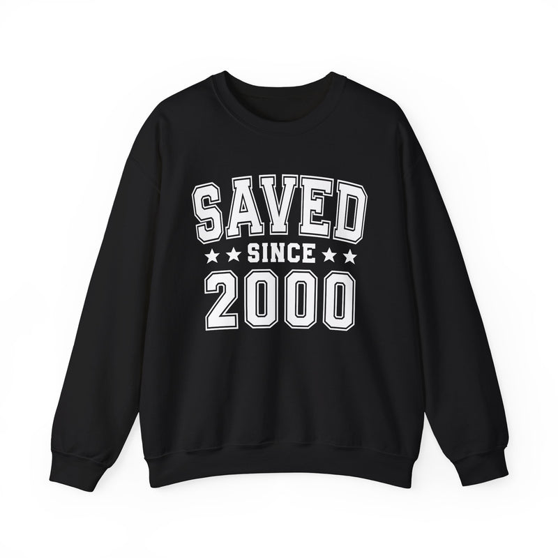 Saved Since (Personalized Date) —  Christian Milestone Sweatshirt
