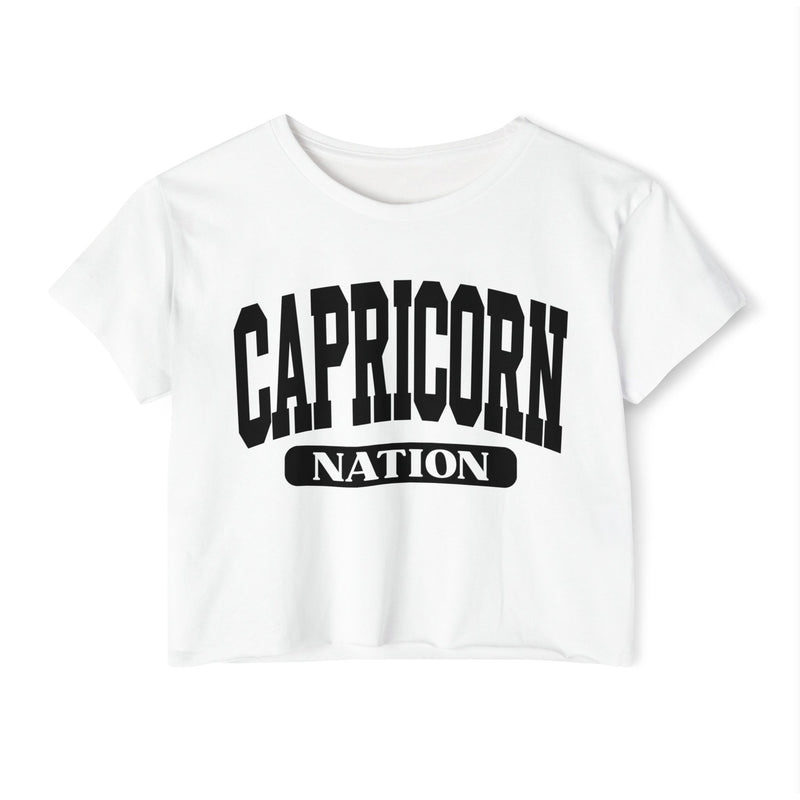 Capricorn Nation — Women’s Zodiac Festival Crop Top