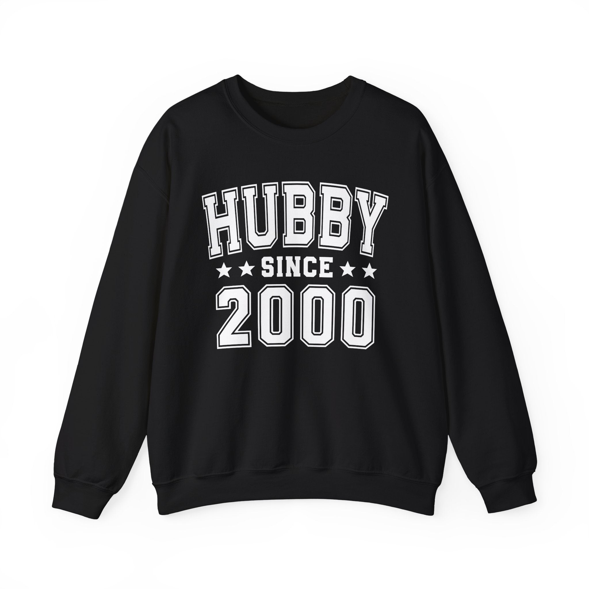 Hubby Since (Personalized Date) —  Husband/Married Couples Sweatshirt, Wedding & Anniversary Gift