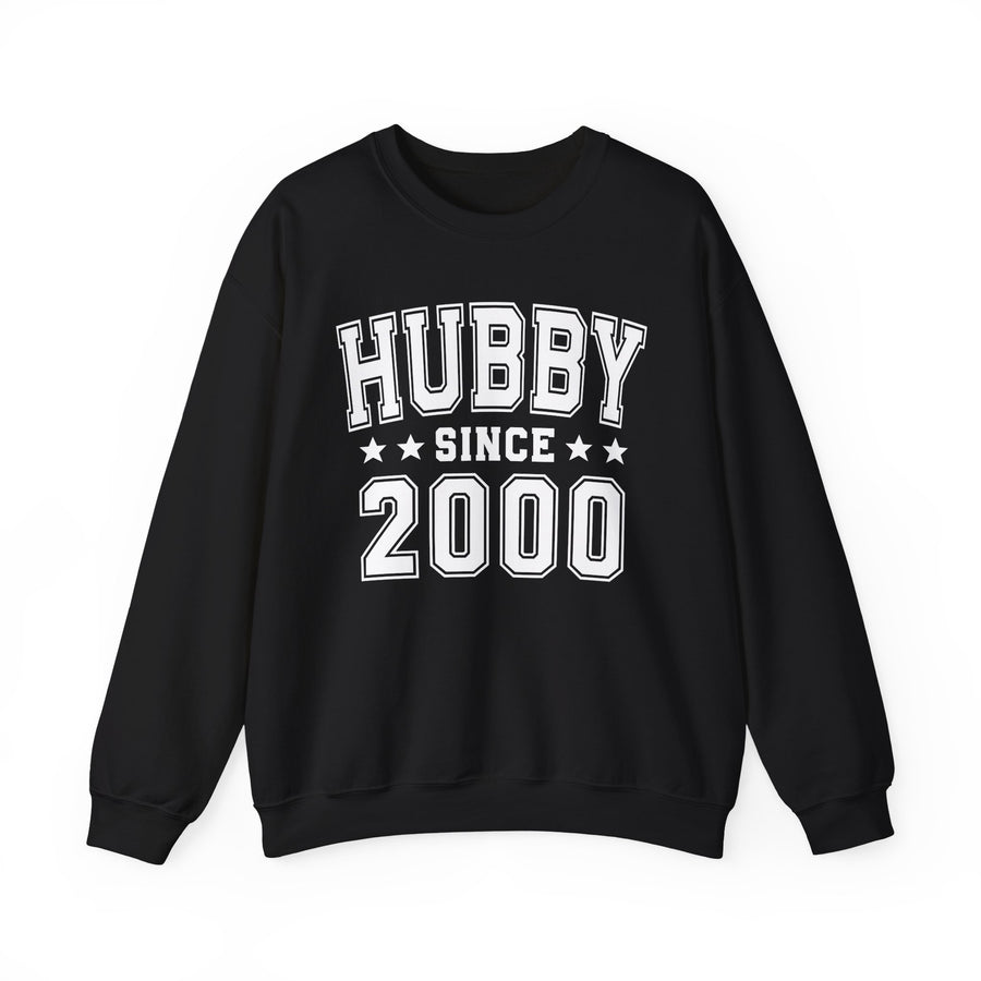 Hubby Since (Personalized Date) —  Husband/Married Couples Sweatshirt, Wedding & Anniversary Gift