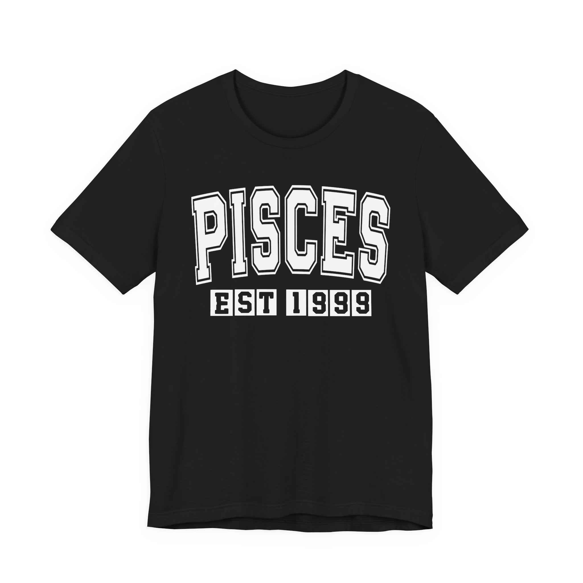 Pisces EST (YEAR) Personalization — Zodiac Birthday Tee Shirt