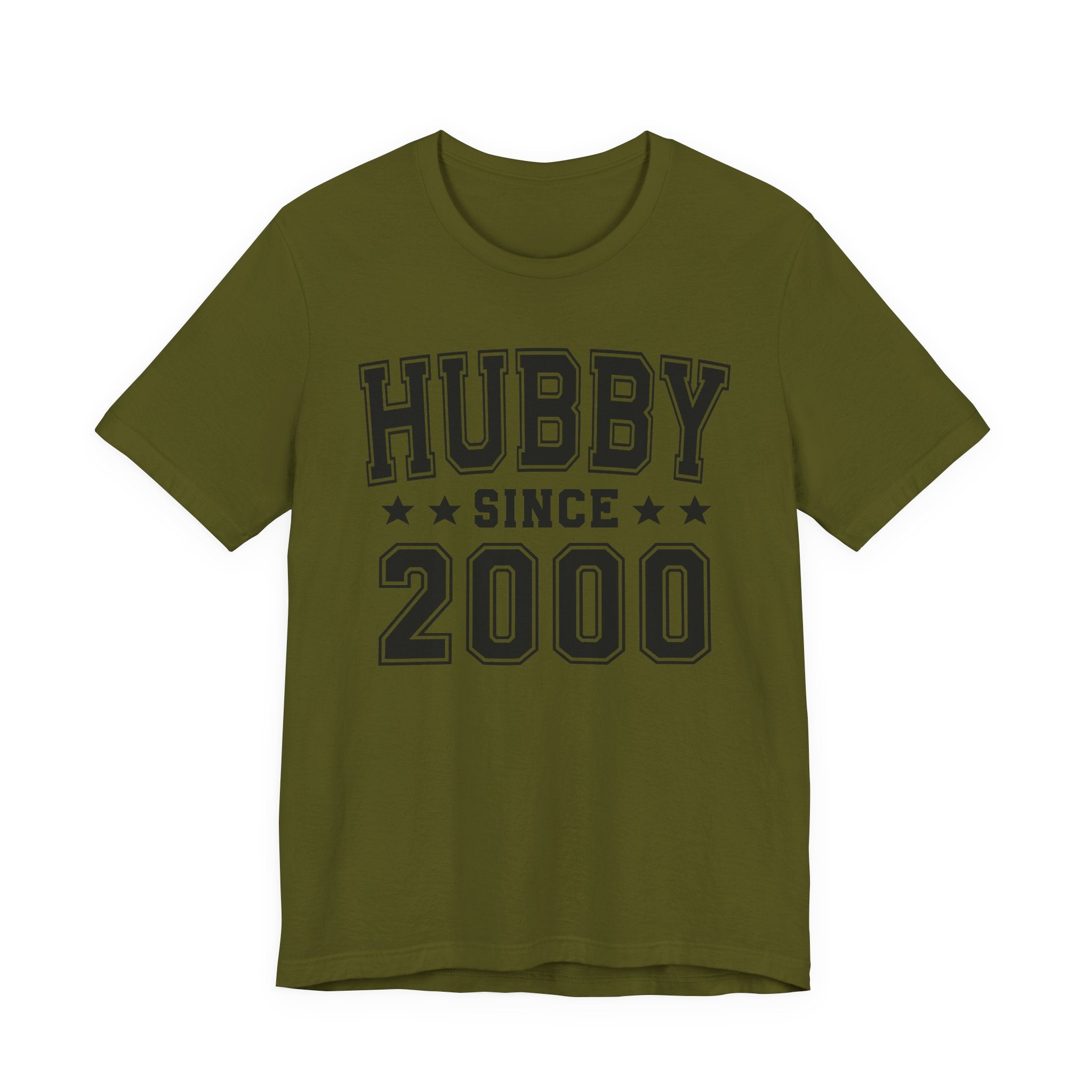 Hubby Since (Personalized Date) —  Husband/Married Couple T-shirt, Wedding & Anniversary Gift