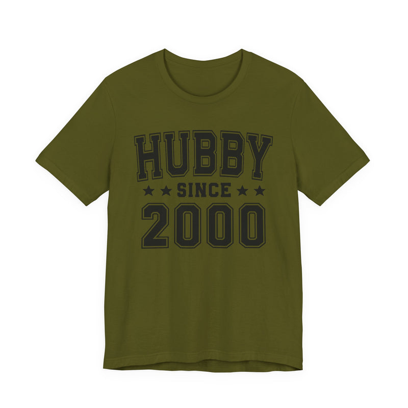 Hubby Since (Personalized Date) —  Husband/Married Couple T-shirt, Wedding & Anniversary Gift