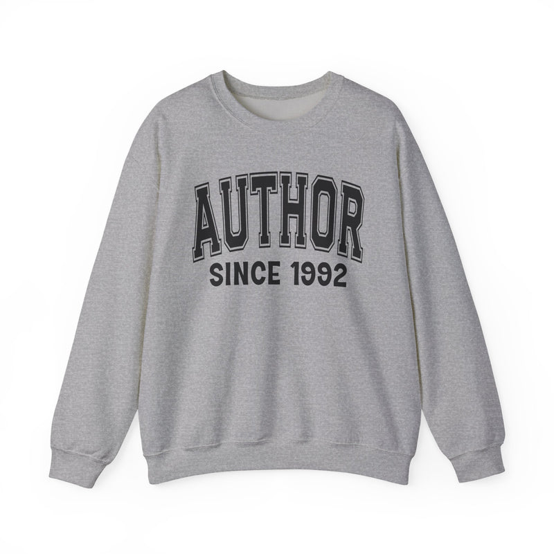 Author Personalization Sweatshirt — Add Your Special "Since Date"