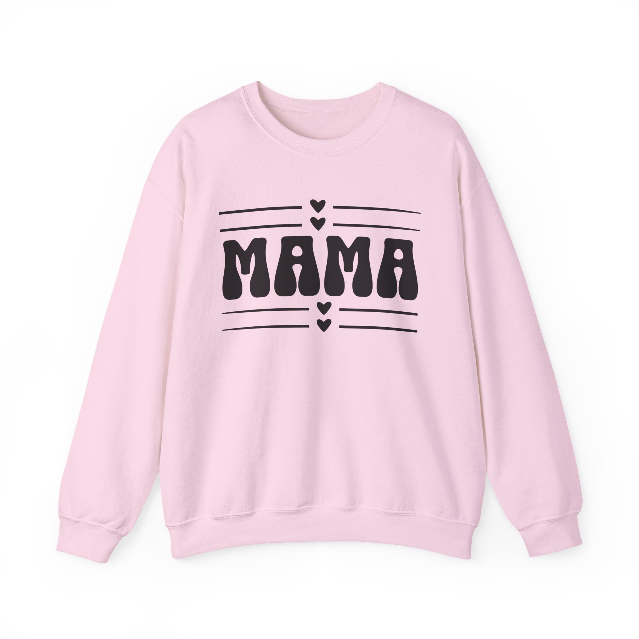 Mama Crewneck Sweatshirt — Retro Hearts Mother's Day Gift