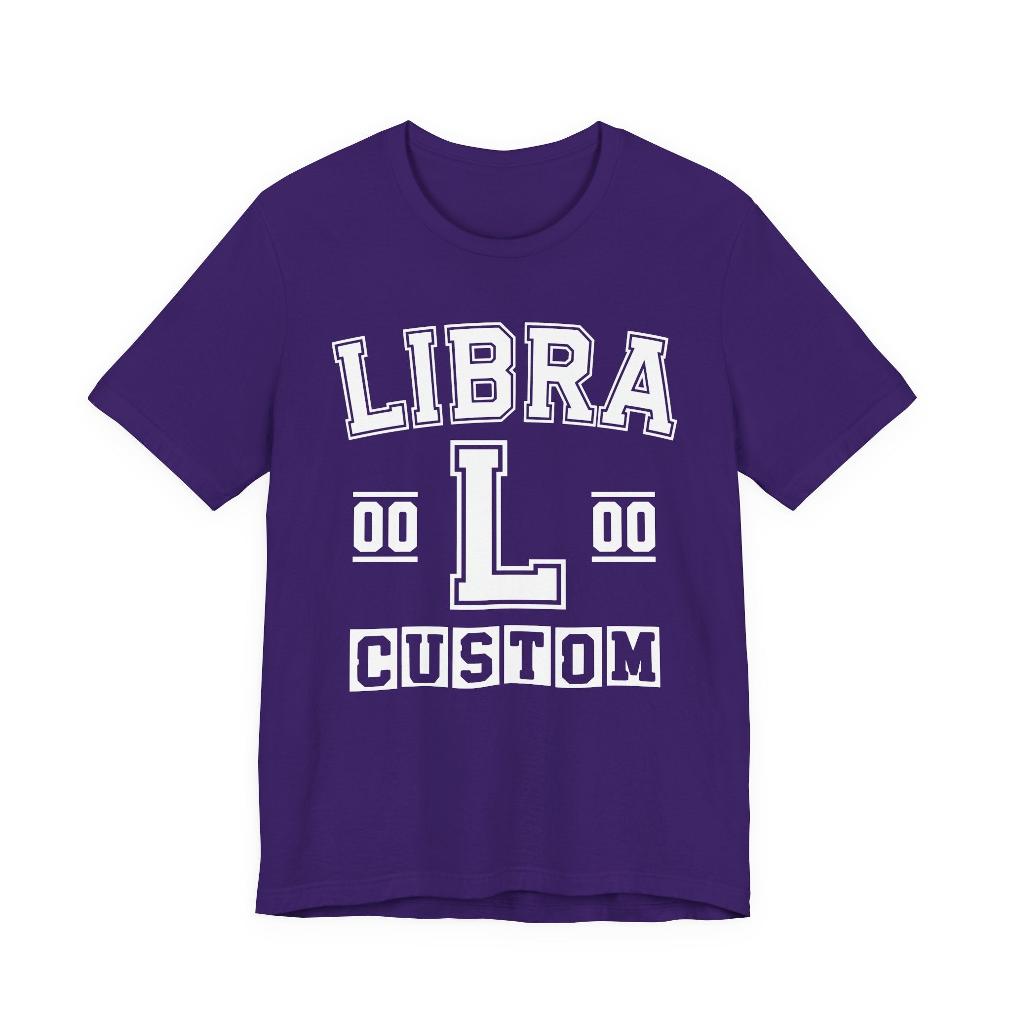 Custom Libra Varsity Tee Shirt — Customize Birthday Day/Month/Year - Customize Season/nation/Society
