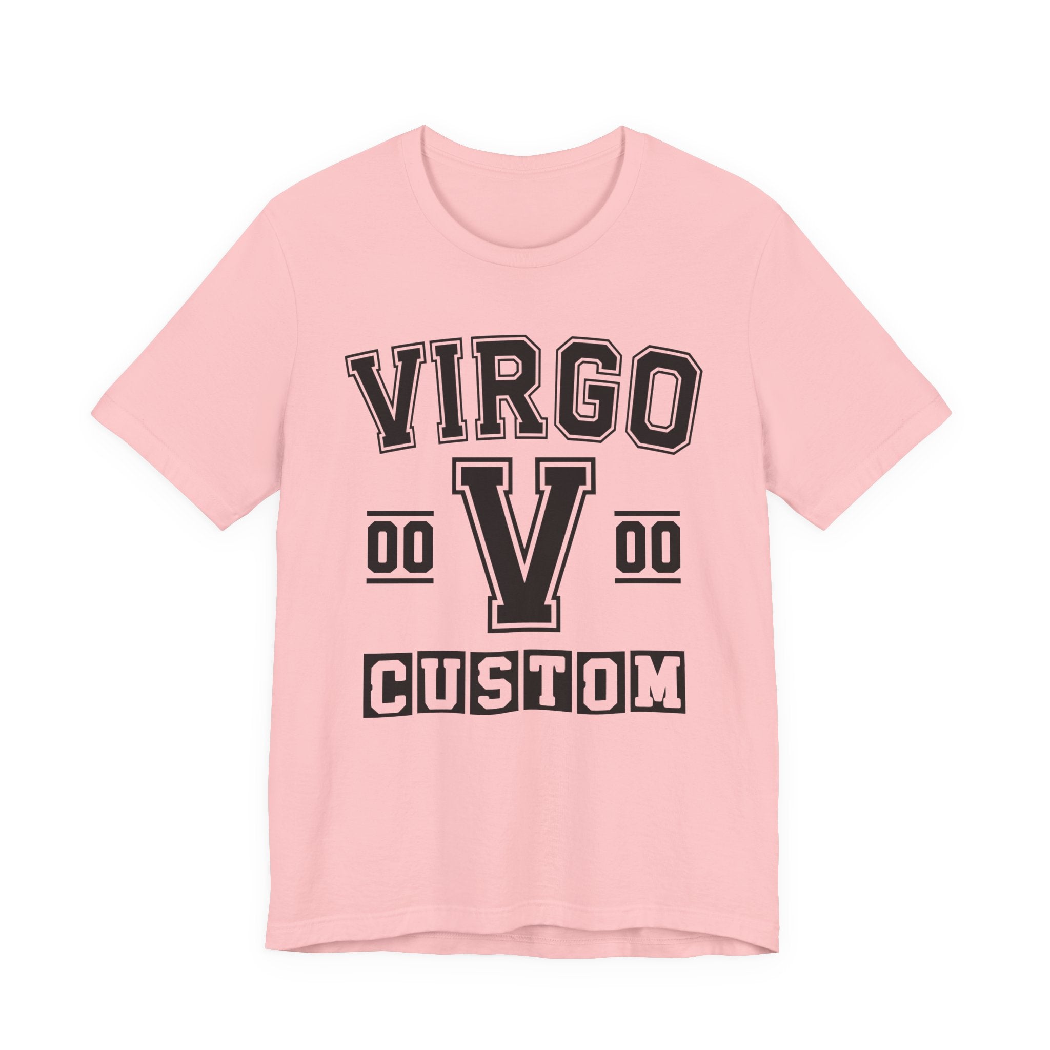 Custom Virgo Varsity Tee Shirt — Customize Birthday Day/Month/Year - Customize Season/nation/Society