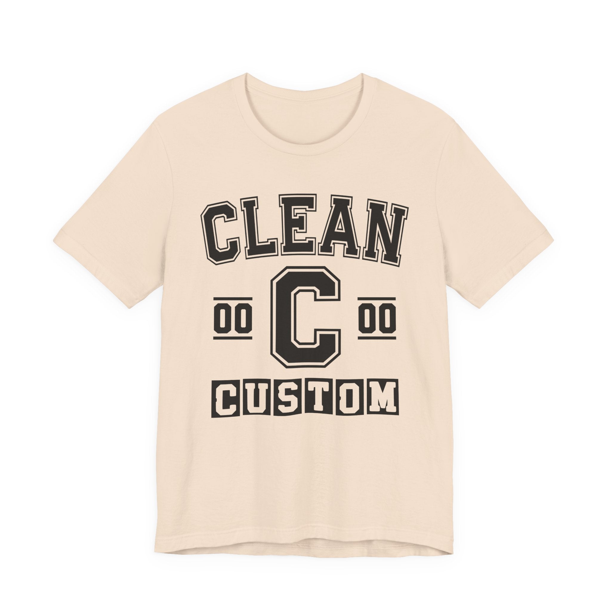 Custom Clean Varsity Tee Shirt — Customize Birthday Day/Month/Year - Customize Season/nation/Society