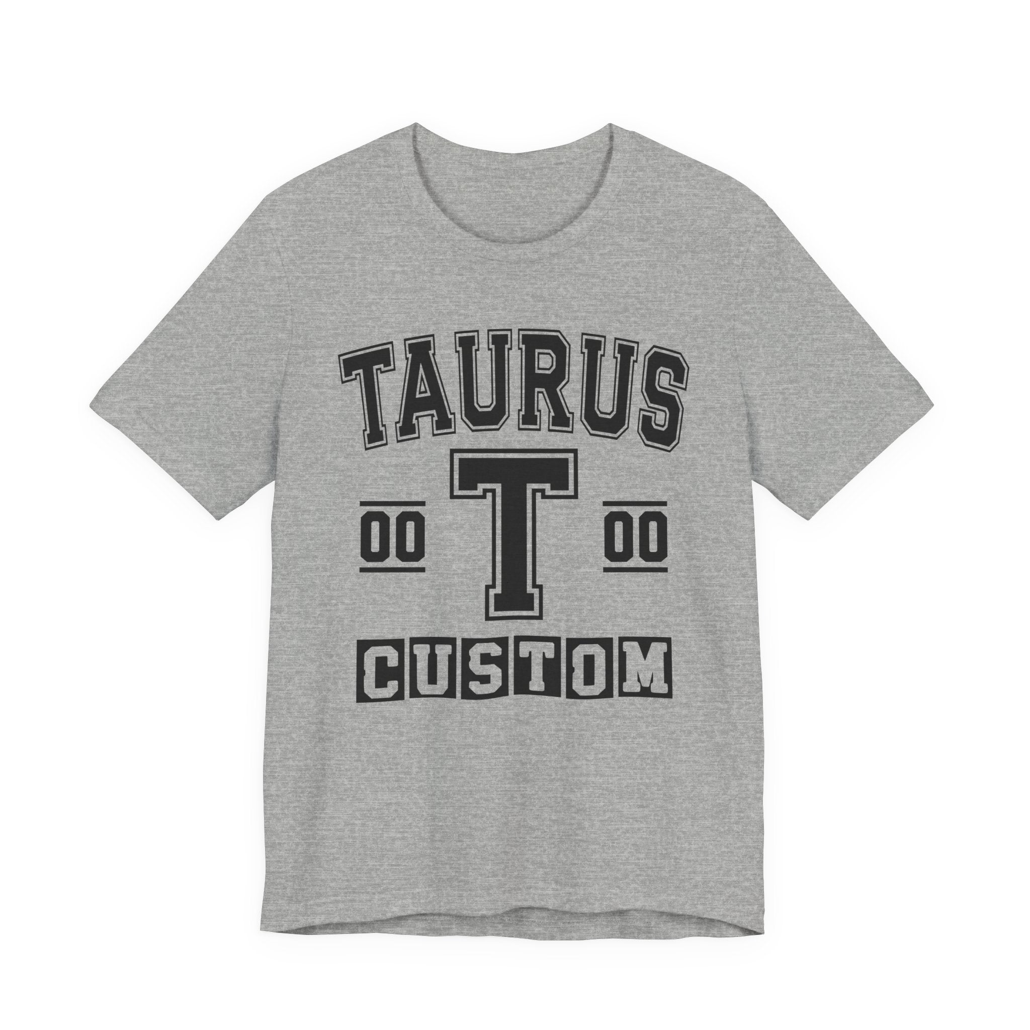 Custom Taurus Varsity Tee Shirt — Customize Birthday Day/Month/Year - Customize Season/nation/Society