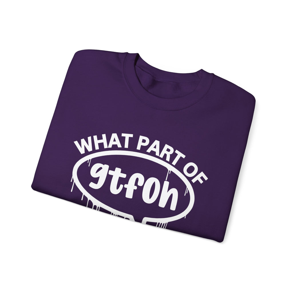 What Part of GTFOH You Don’t Understand? Witty Sweatshirt