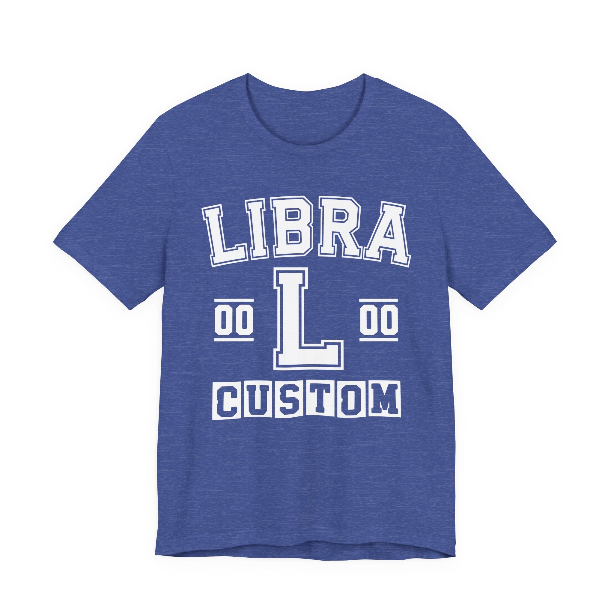 Custom Libra Varsity Tee Shirt — Customize Birthday Day/Month/Year - Customize Season/nation/Society
