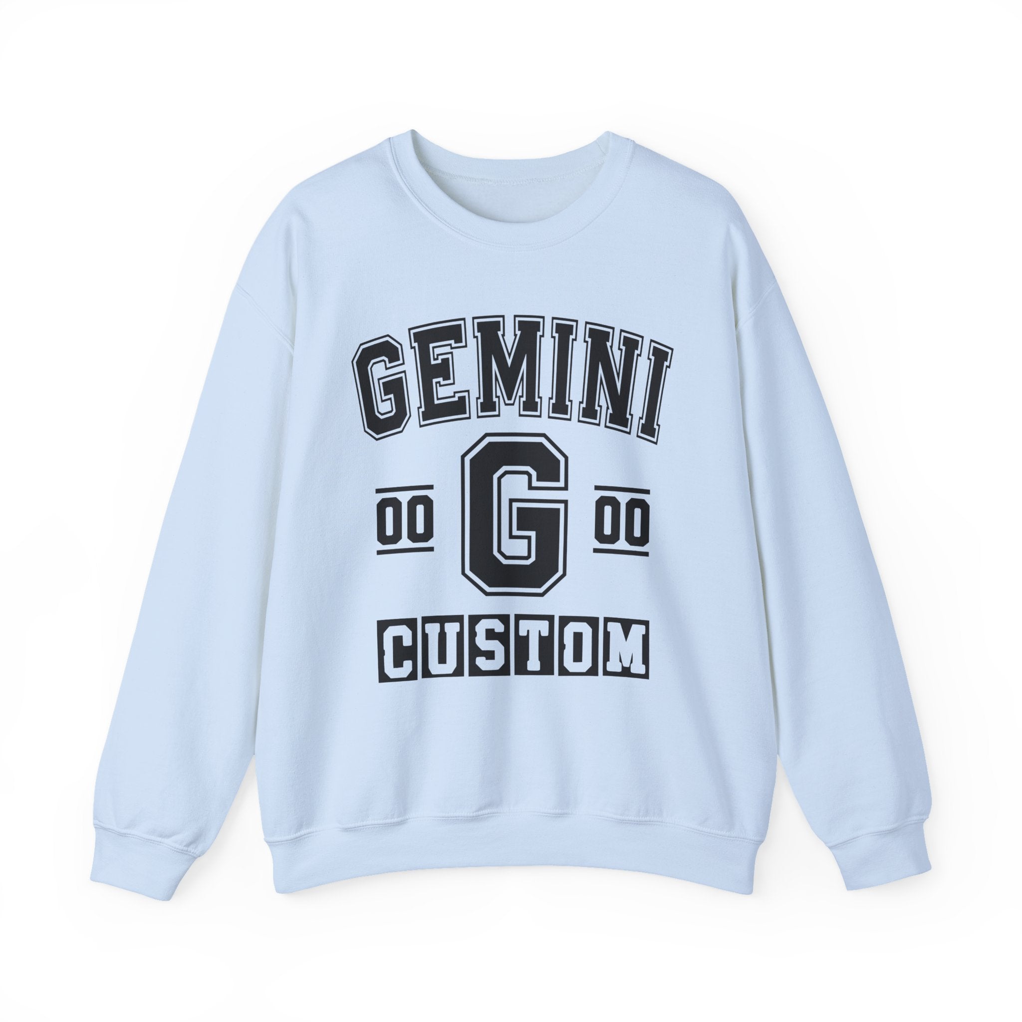 Custom Gemini Varsity Sweatshirt - Customize Birthday Day/Month/Year - Customize Gemini Season/Nation