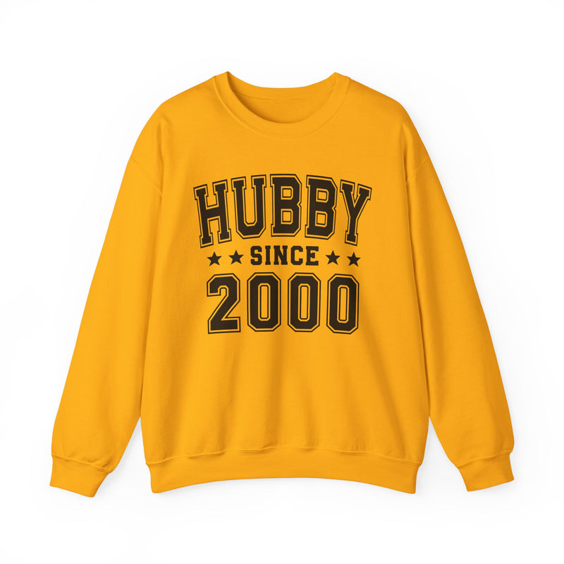 Hubby Since (Personalized Date) —  Husband/Married Couples Sweatshirt, Wedding & Anniversary Gift