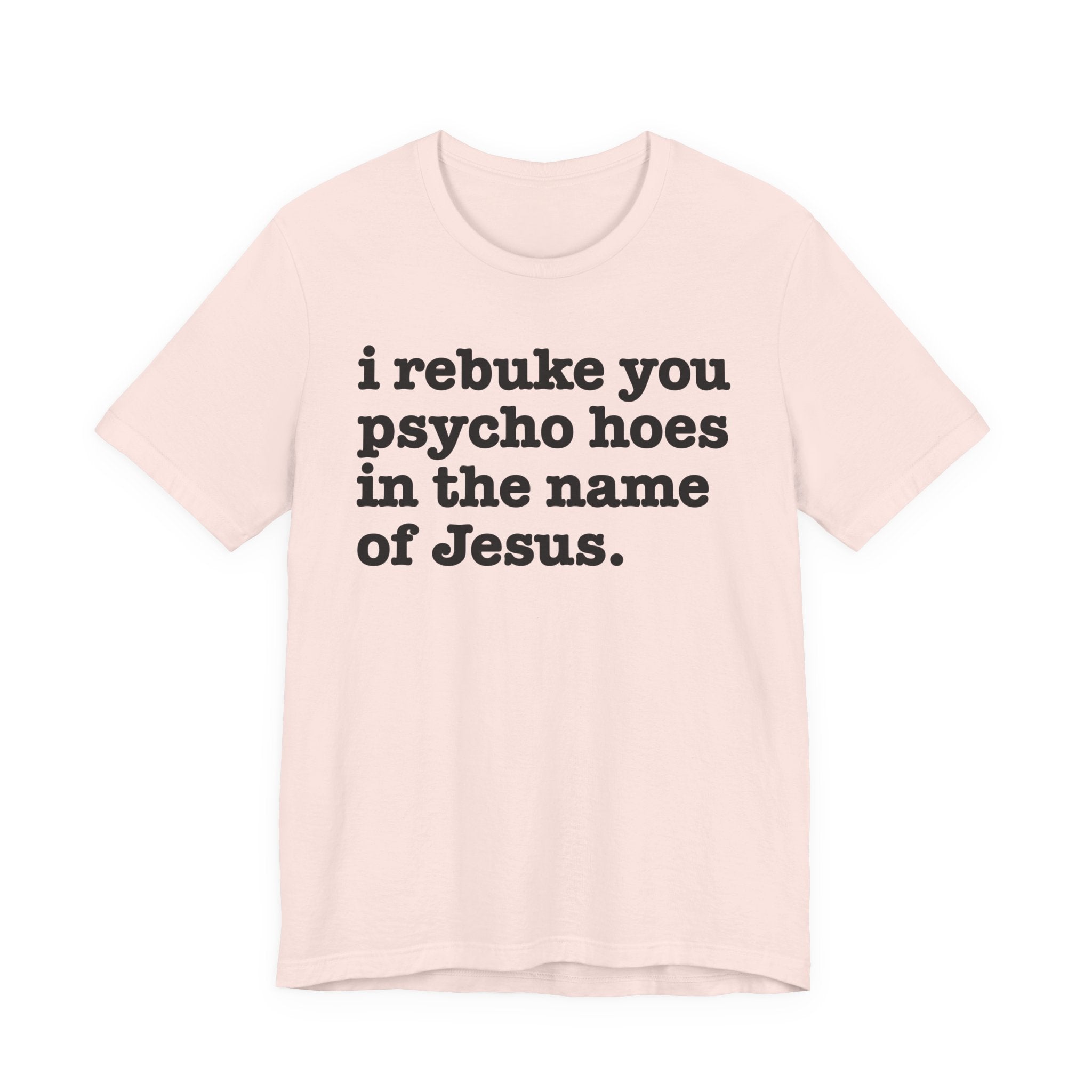 I Rebuke You Psycho Hoes in the Name of Jesus — Christian Humor T-Shirt