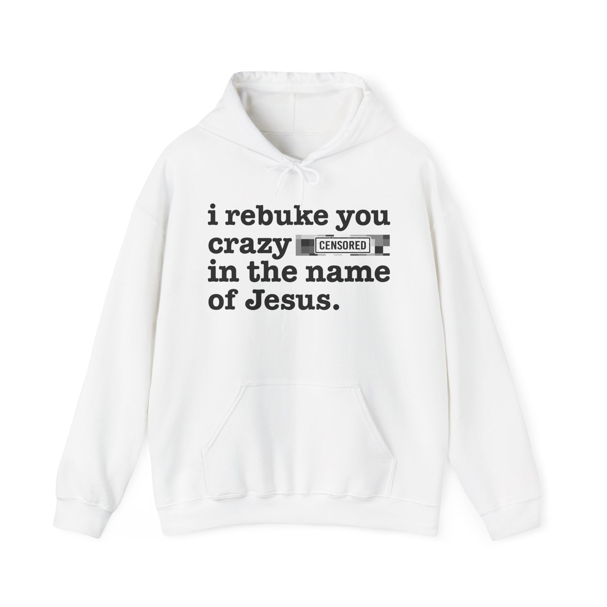 I rebuke you Crazy Bitches in the name of Jesus — Sarcastic Christian Hoodie