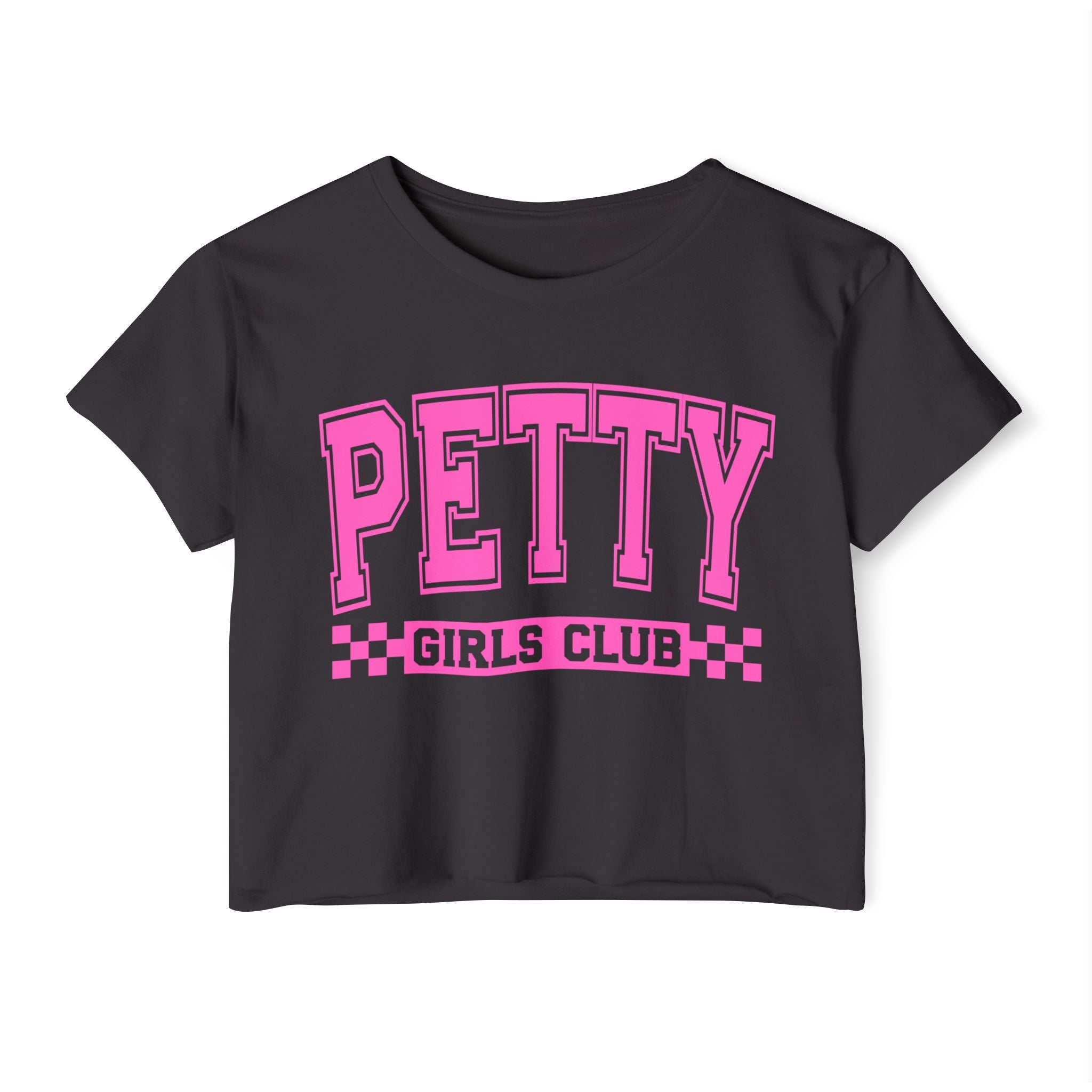 Petty Girls Club Crop Top — Women's Festival Graphic Tee