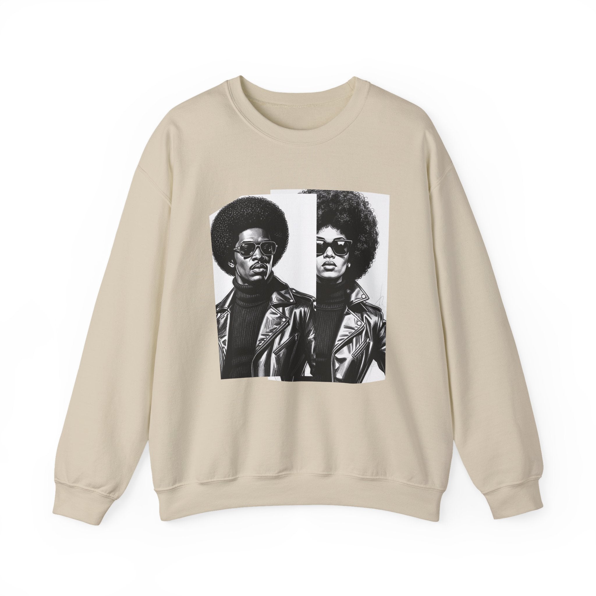 70s Portrait Of Black Couple - African American Pride Sweatshirt