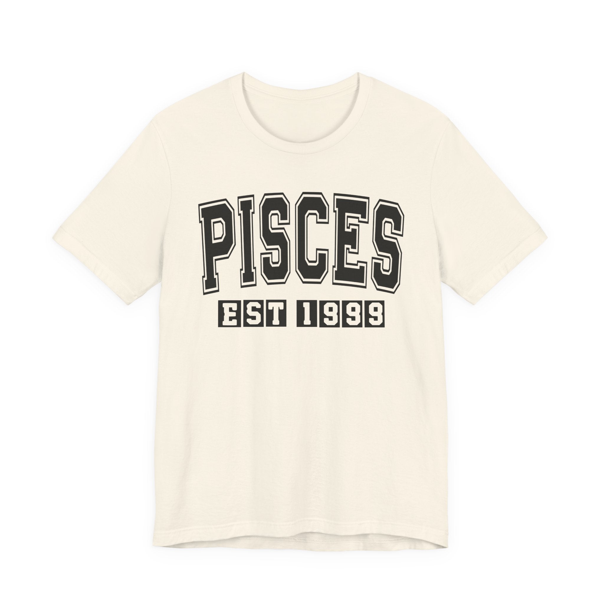 Pisces EST (YEAR) Personalization — Zodiac Birthday Tee Shirt