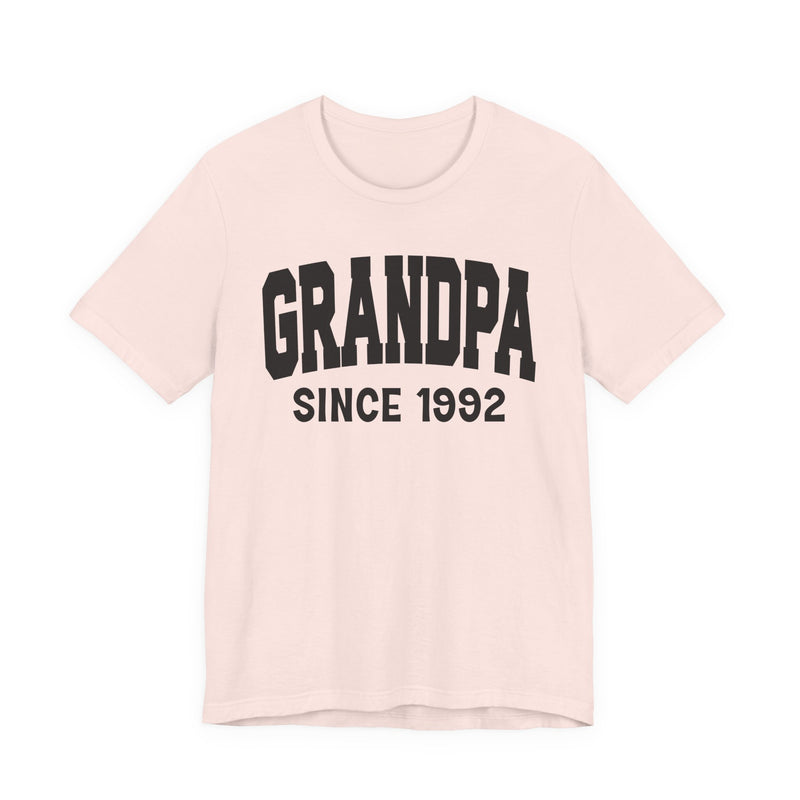 Granpa Personalization T-Shirt — Add Your Special "Since Date"