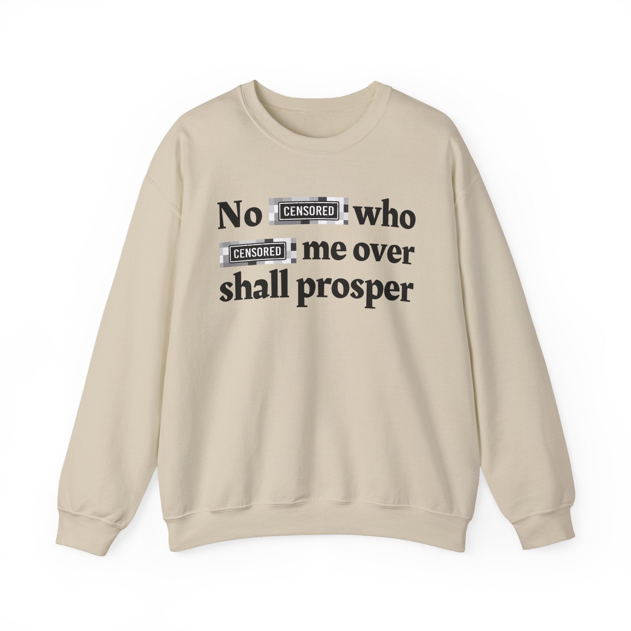 No Bitch Who Fuck Me Over Shall Prosper — Bold Christian Statement Sweatshirt
